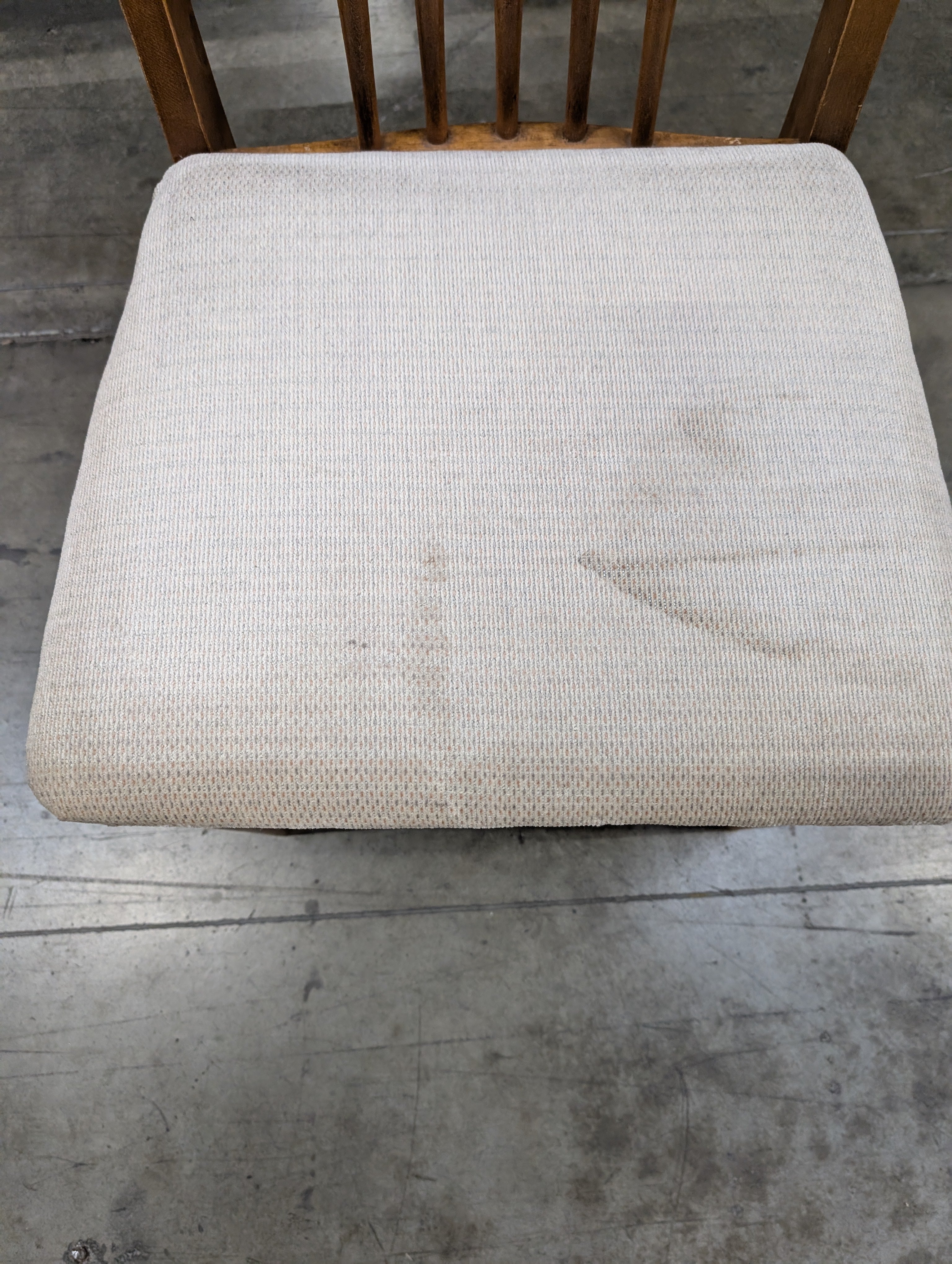 Warehouse sale*** Mid-Century Style Wood Dining Chairs with Upholstered Seats