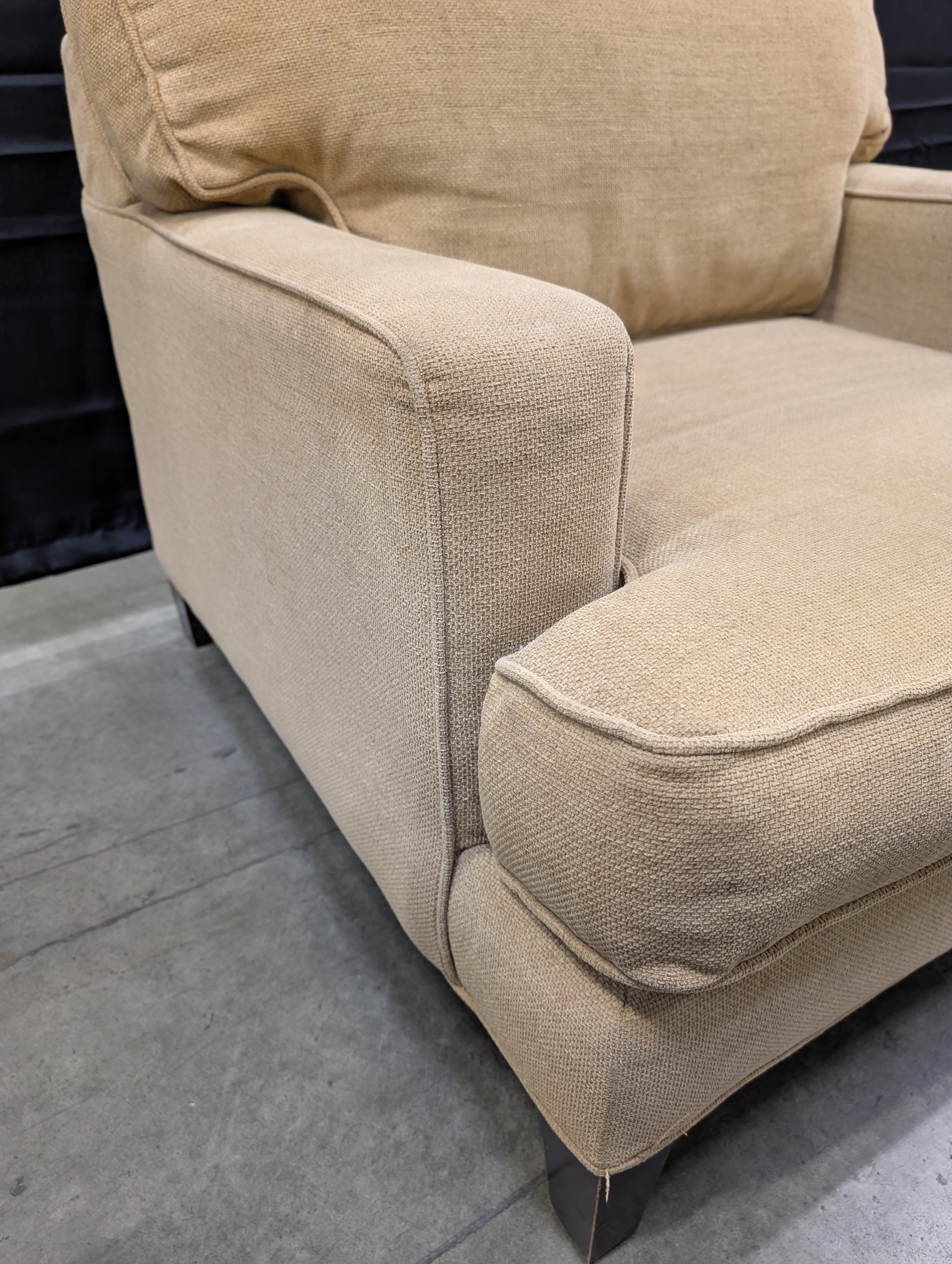 Neutral Tone Upholstered Arm Chair Component