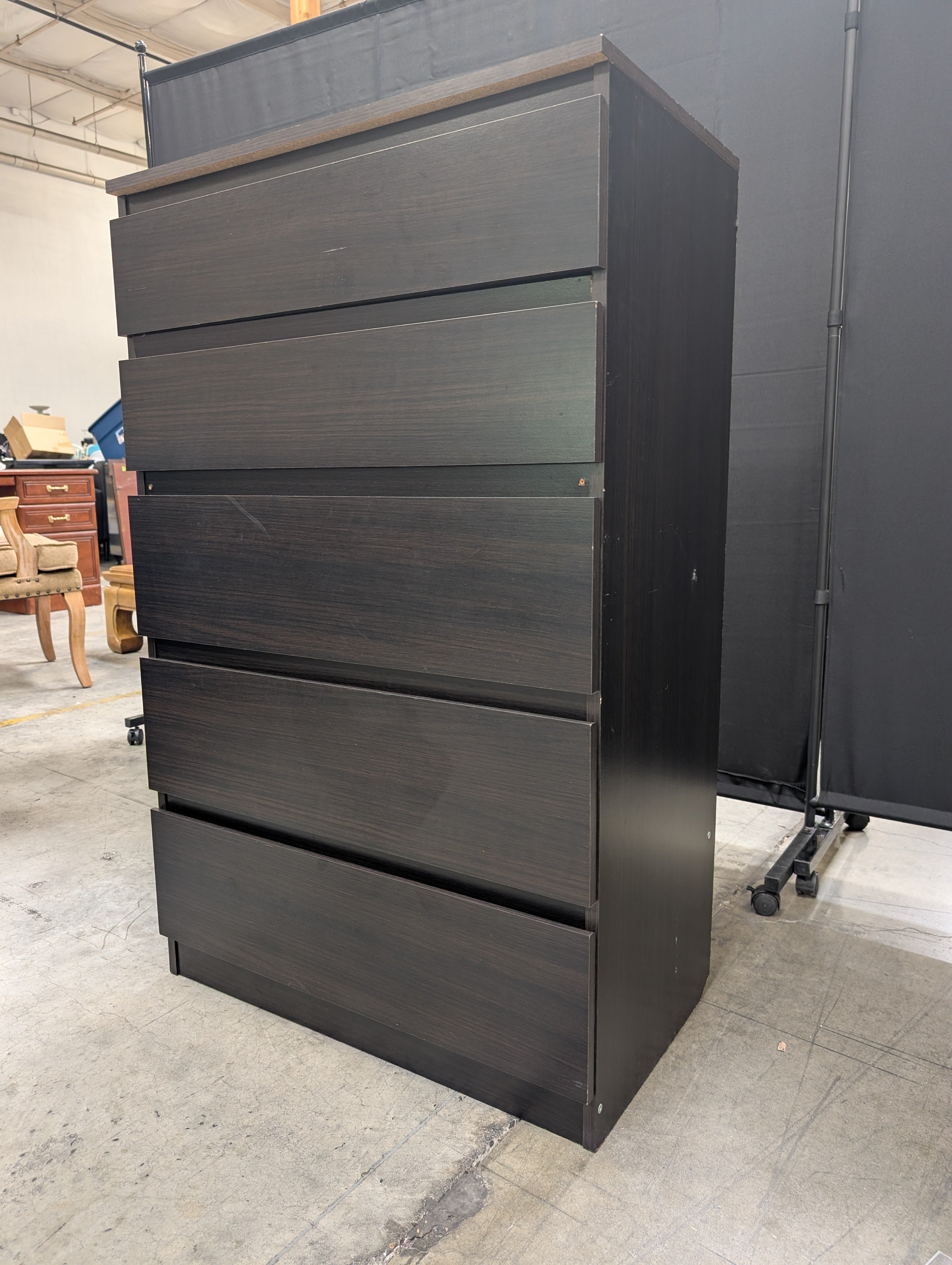 Espresso Finish Four-Drawer Storage Chest