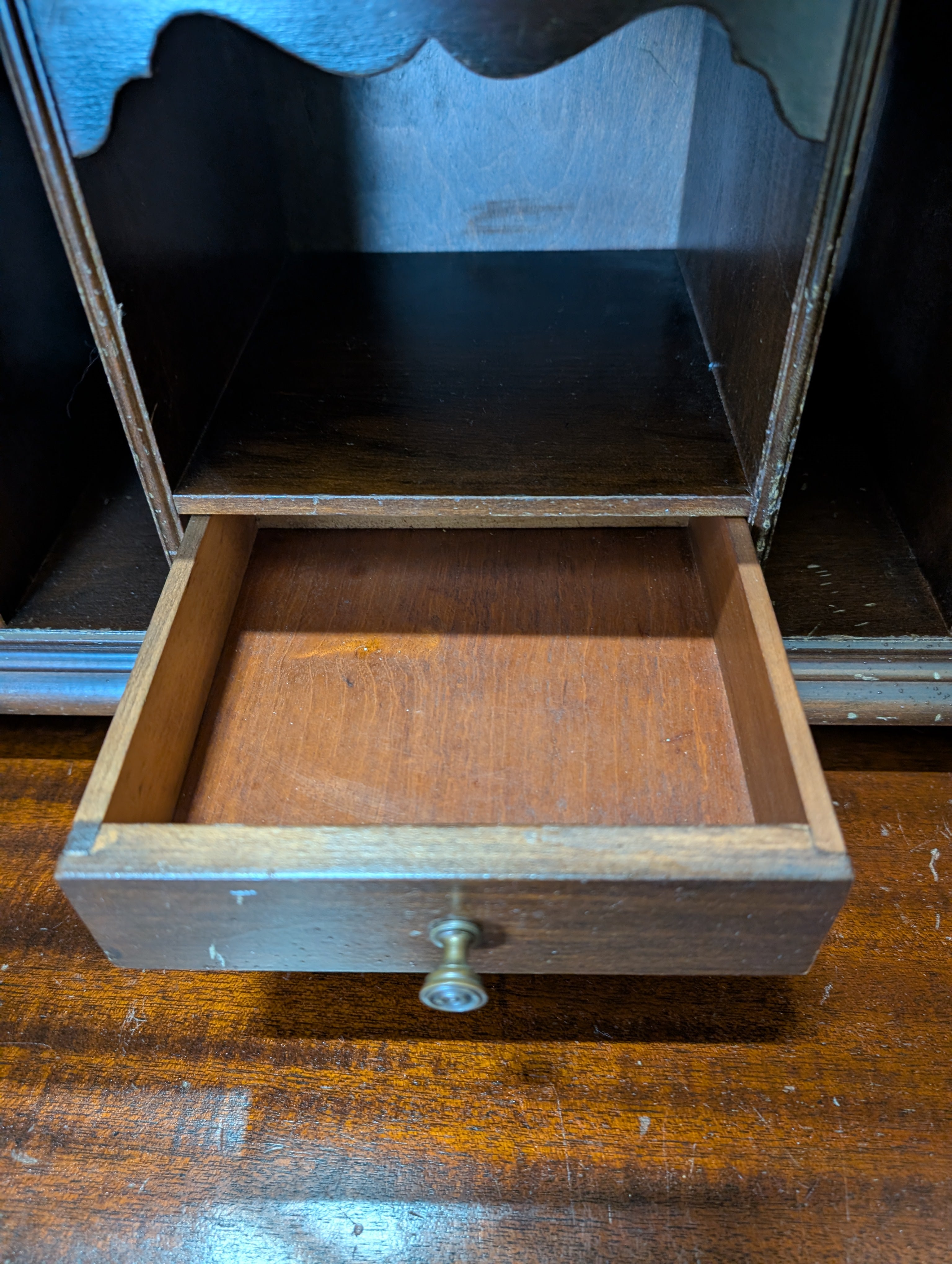 Antique Maddox Table Secretary Desk with hutch