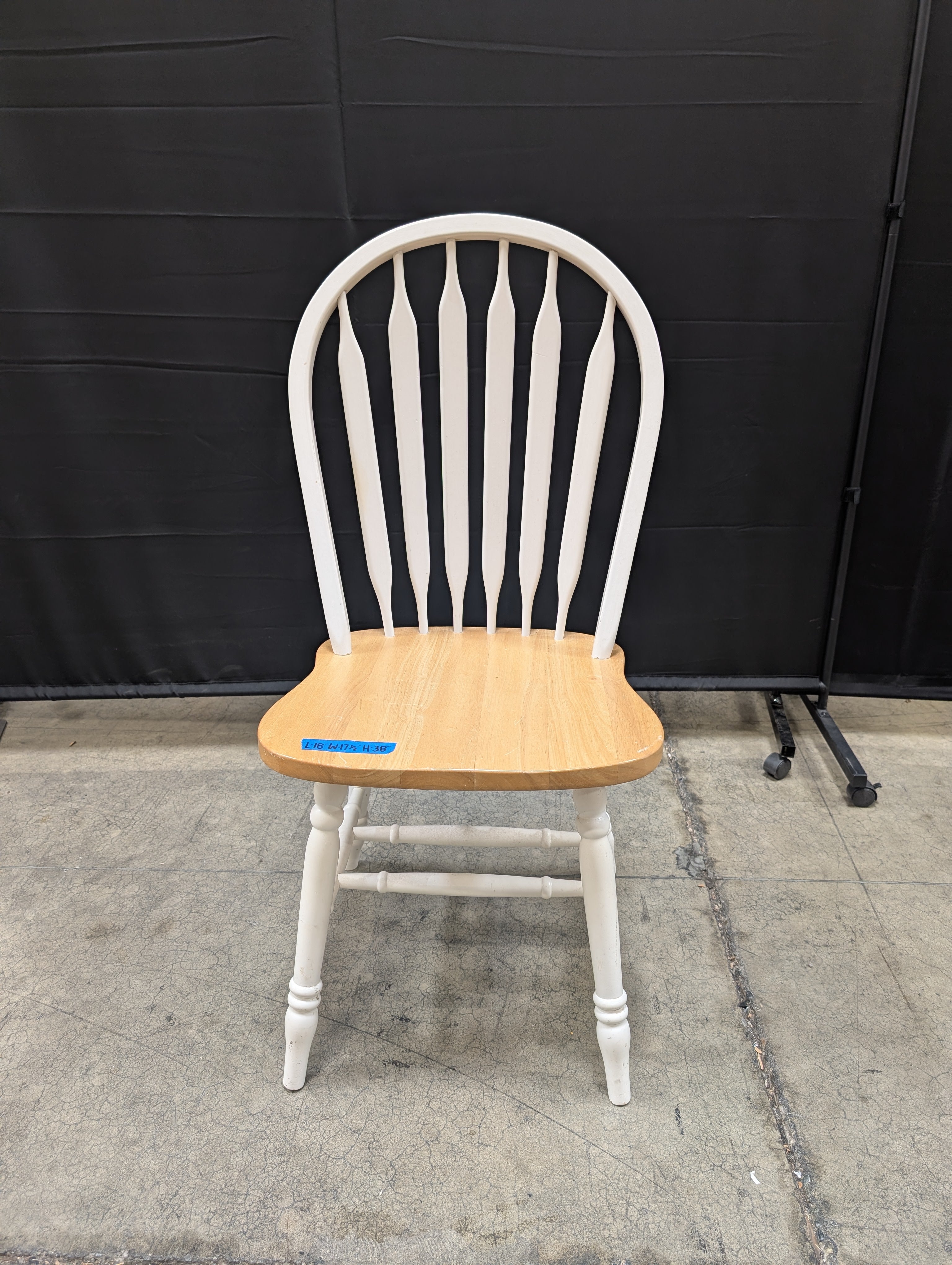 Two-Tone Windsor Style Wood Chair
