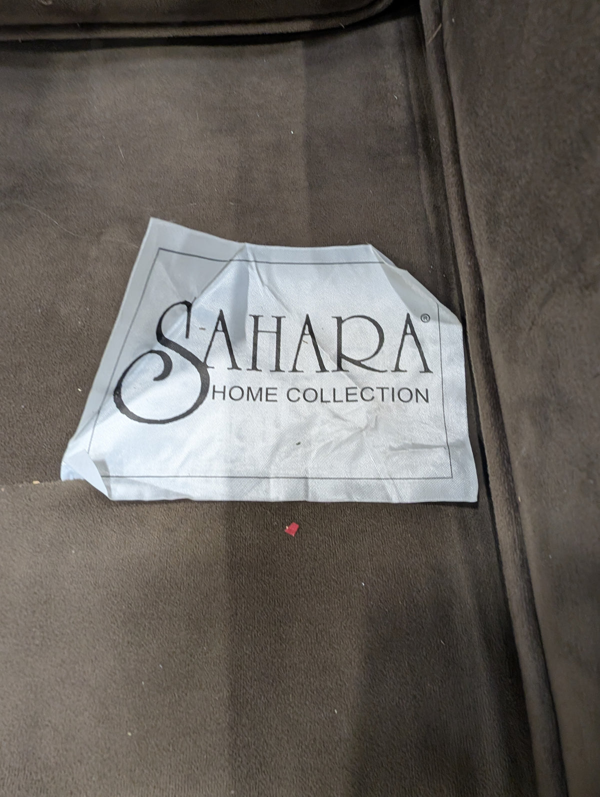 Comfortable Brown SAHARA Home Collection Two-Seater Sofa