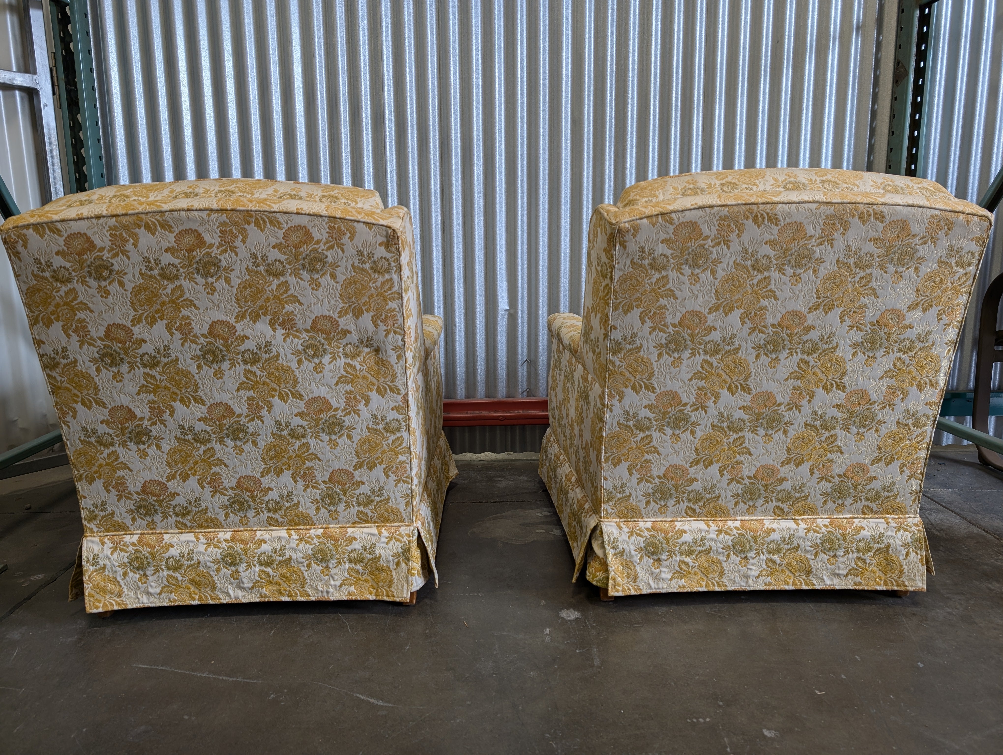 Pair of Vintage Floral Club Chair