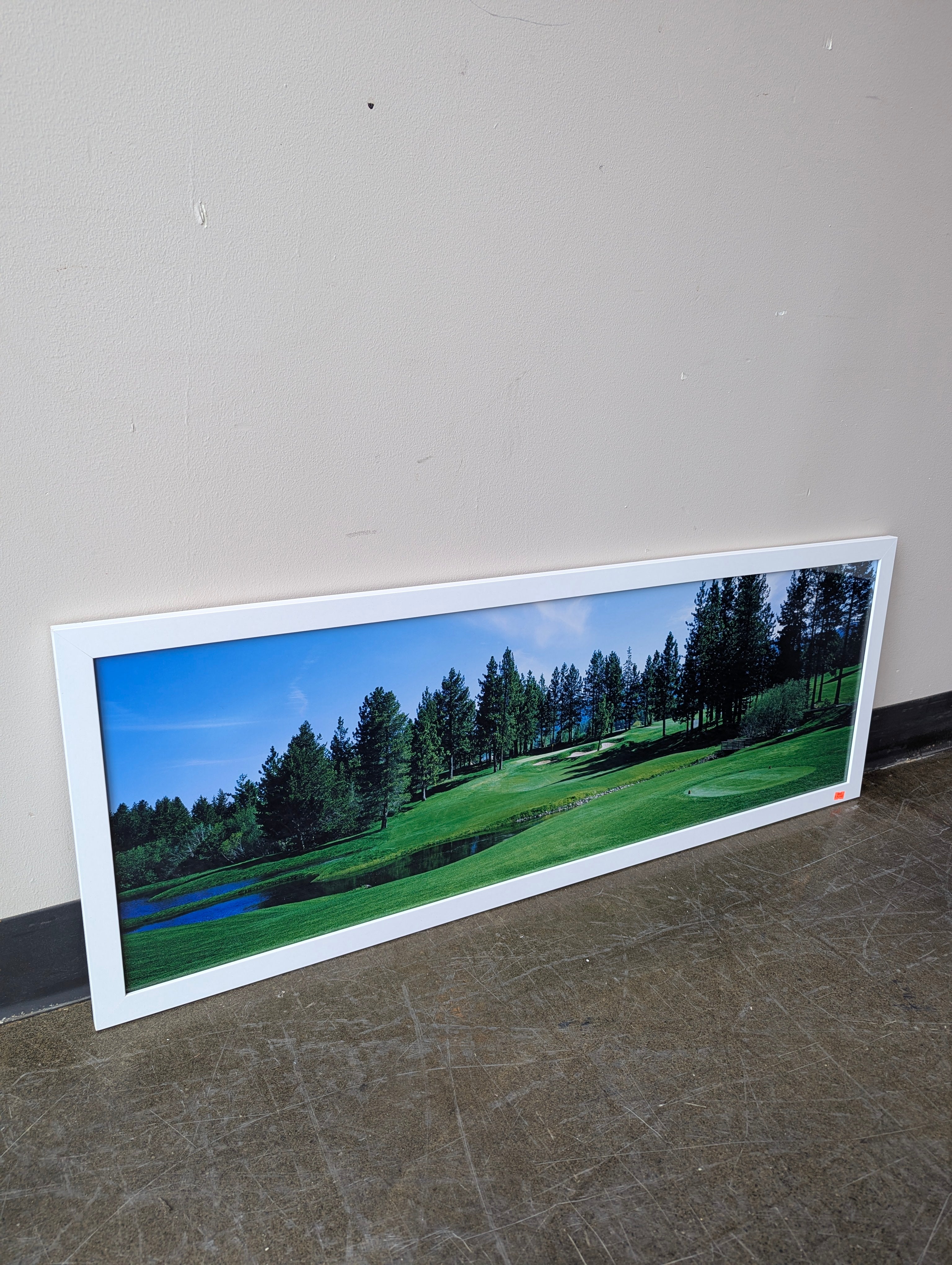 Scenic Golf Course Landscape Framed Wall Art