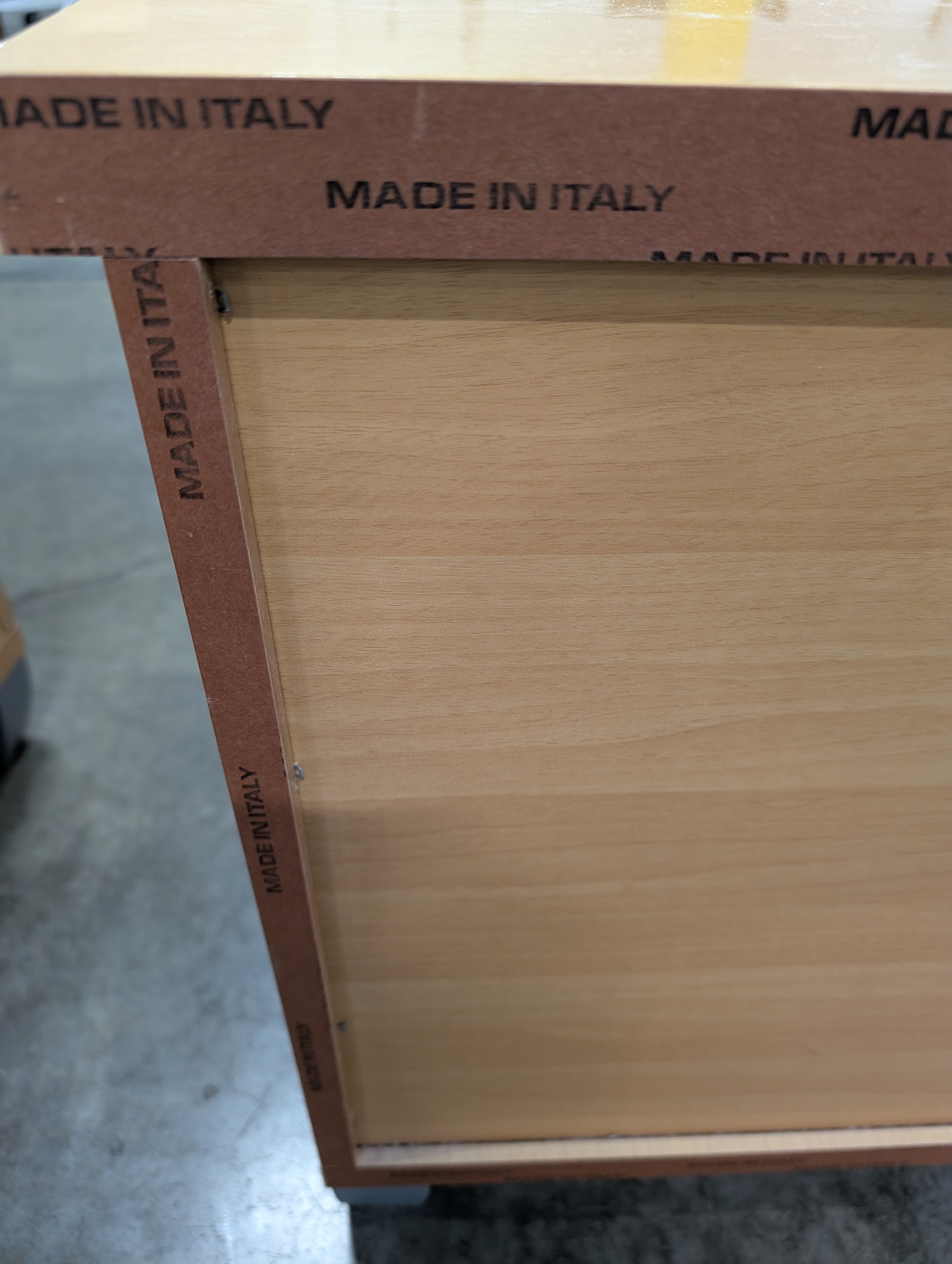 Modern Light Wood Two-Drawer Nightstand