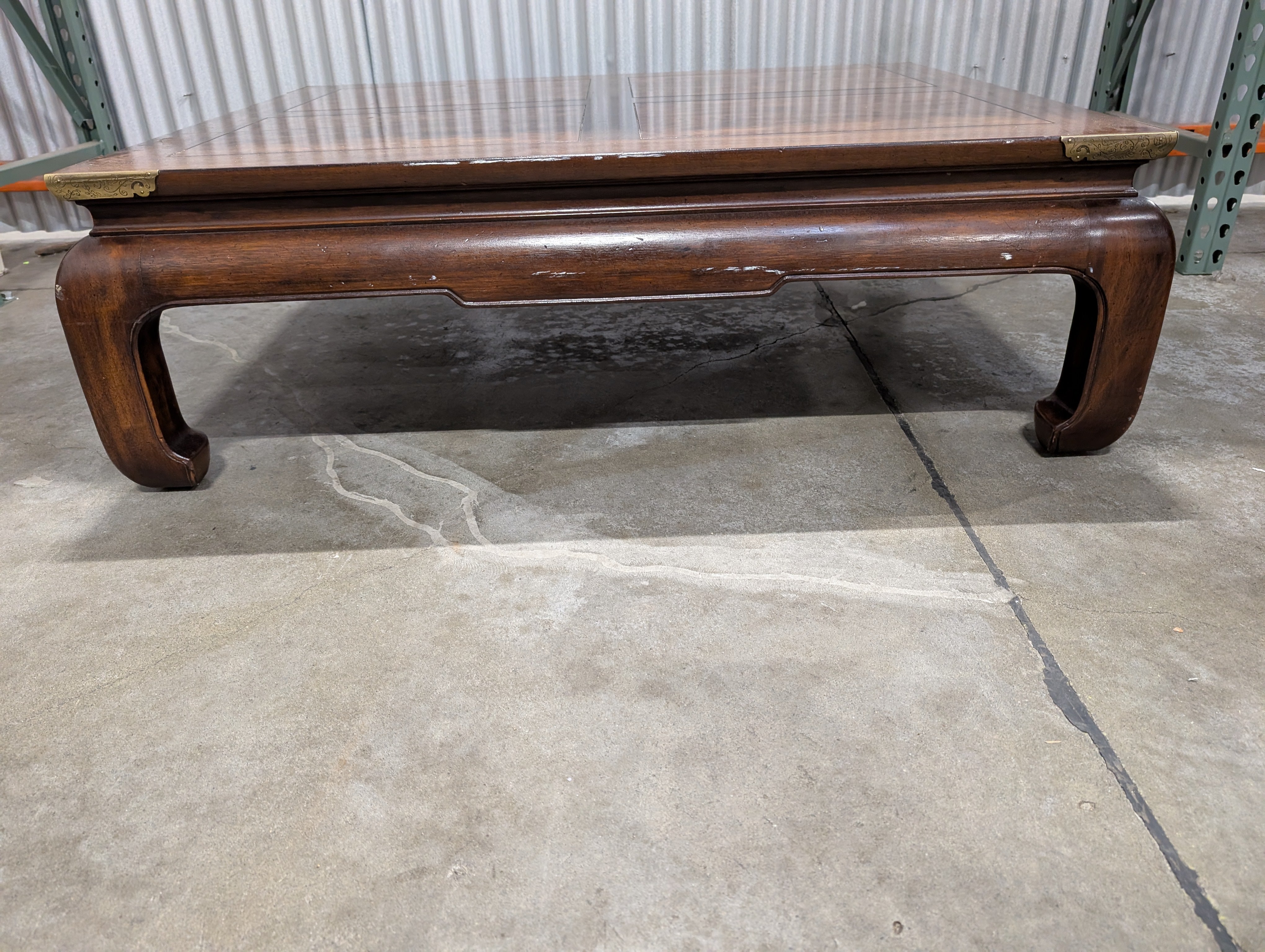 Richly-Finished Hardwood Coffee Table