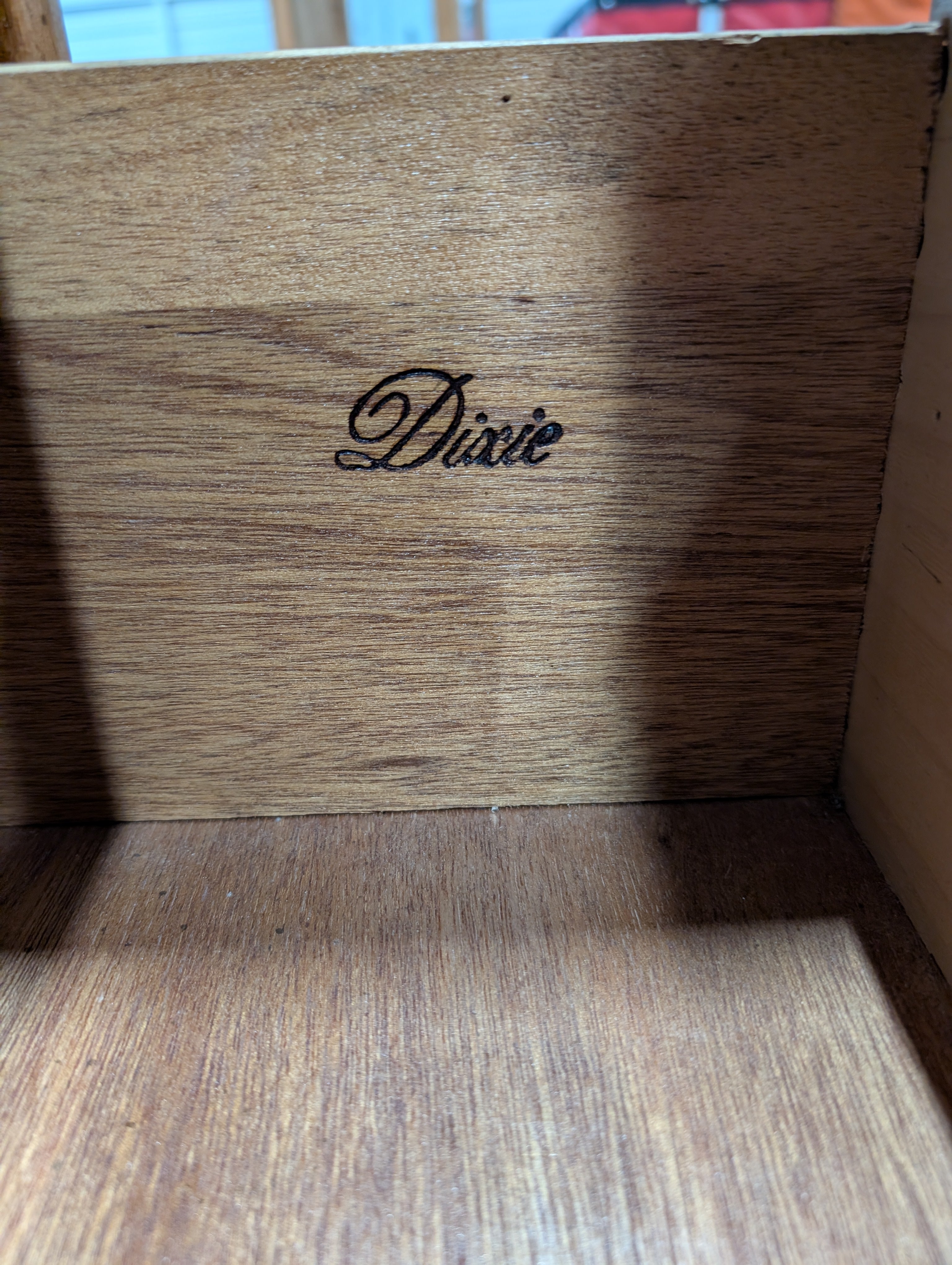 Wood Dixie Triple Dresser with Brass Pulls