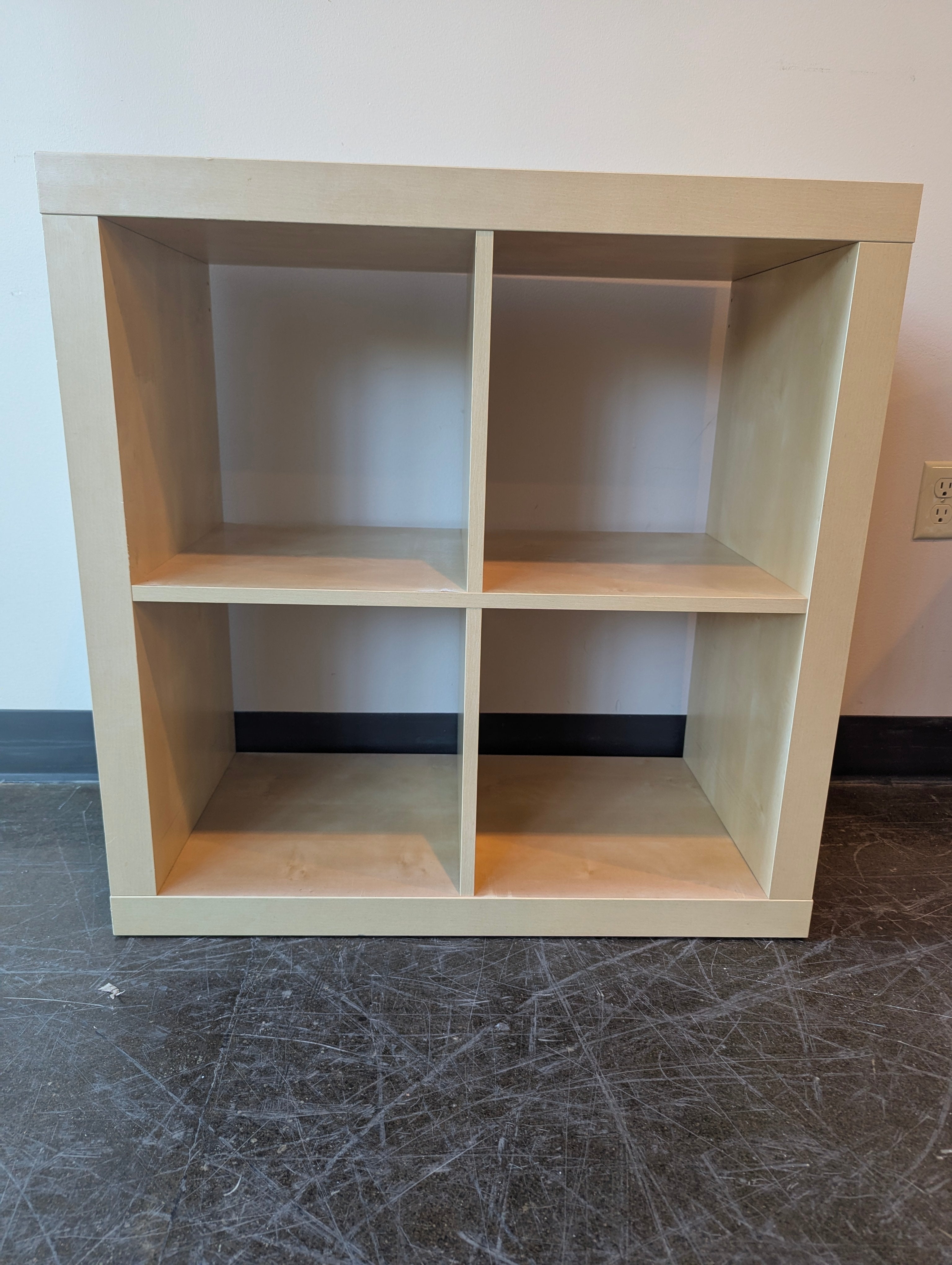 Light Wood 4 Cubes Storage Unit