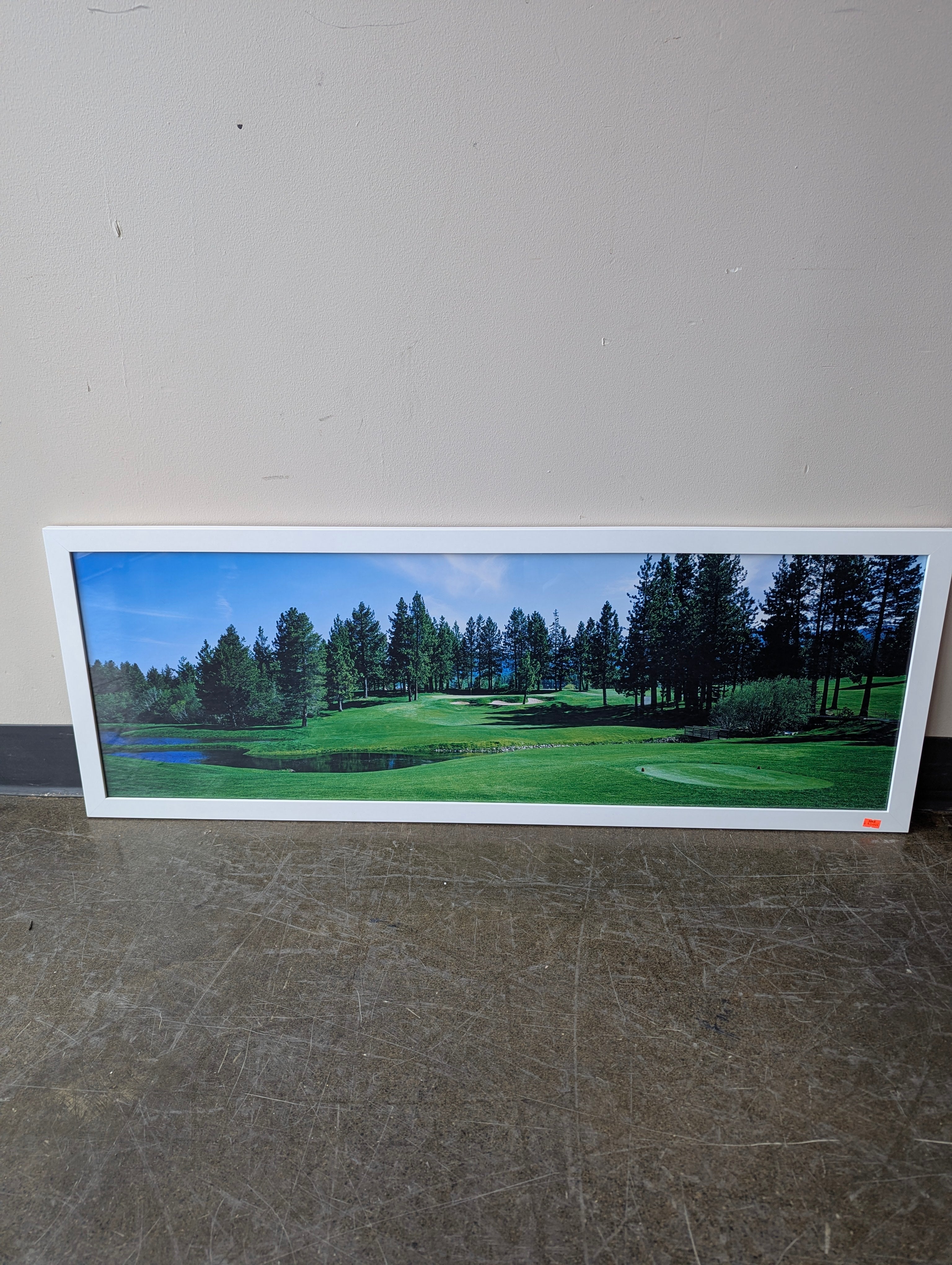 Scenic Golf Course Landscape Framed Wall Art