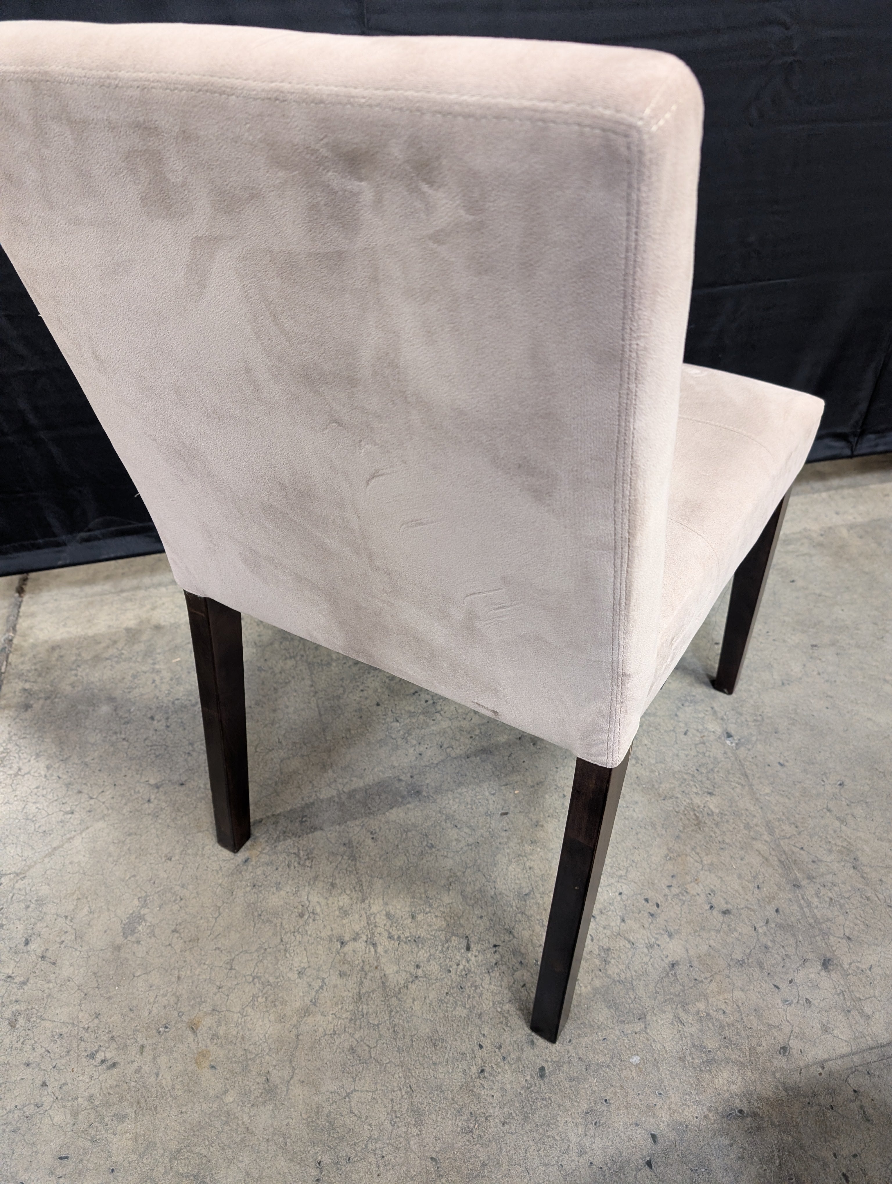Tufted Grey West Elm Dining Chair
