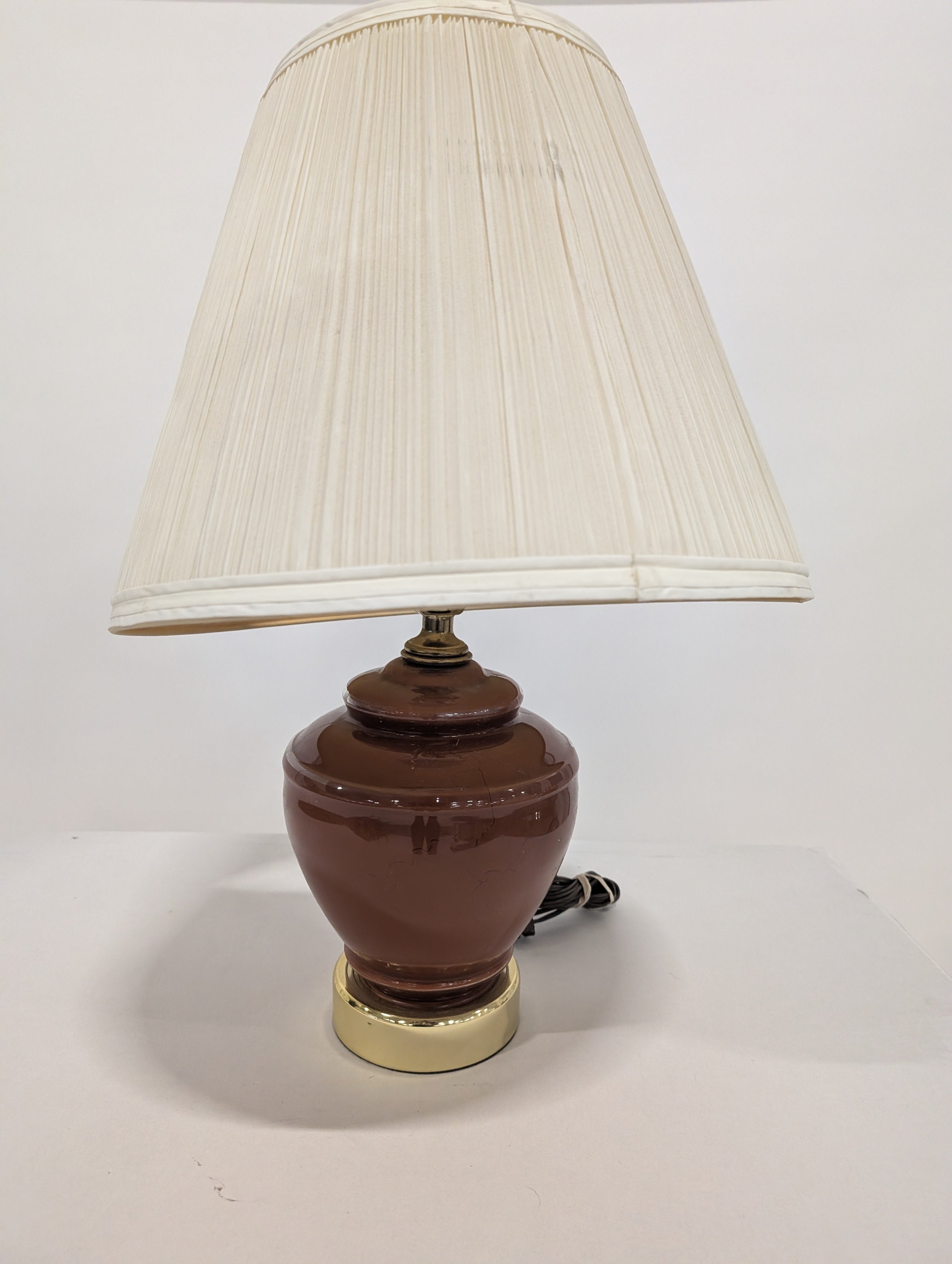 Classic Pleated Shade Table Lamp with Urn-Style Base