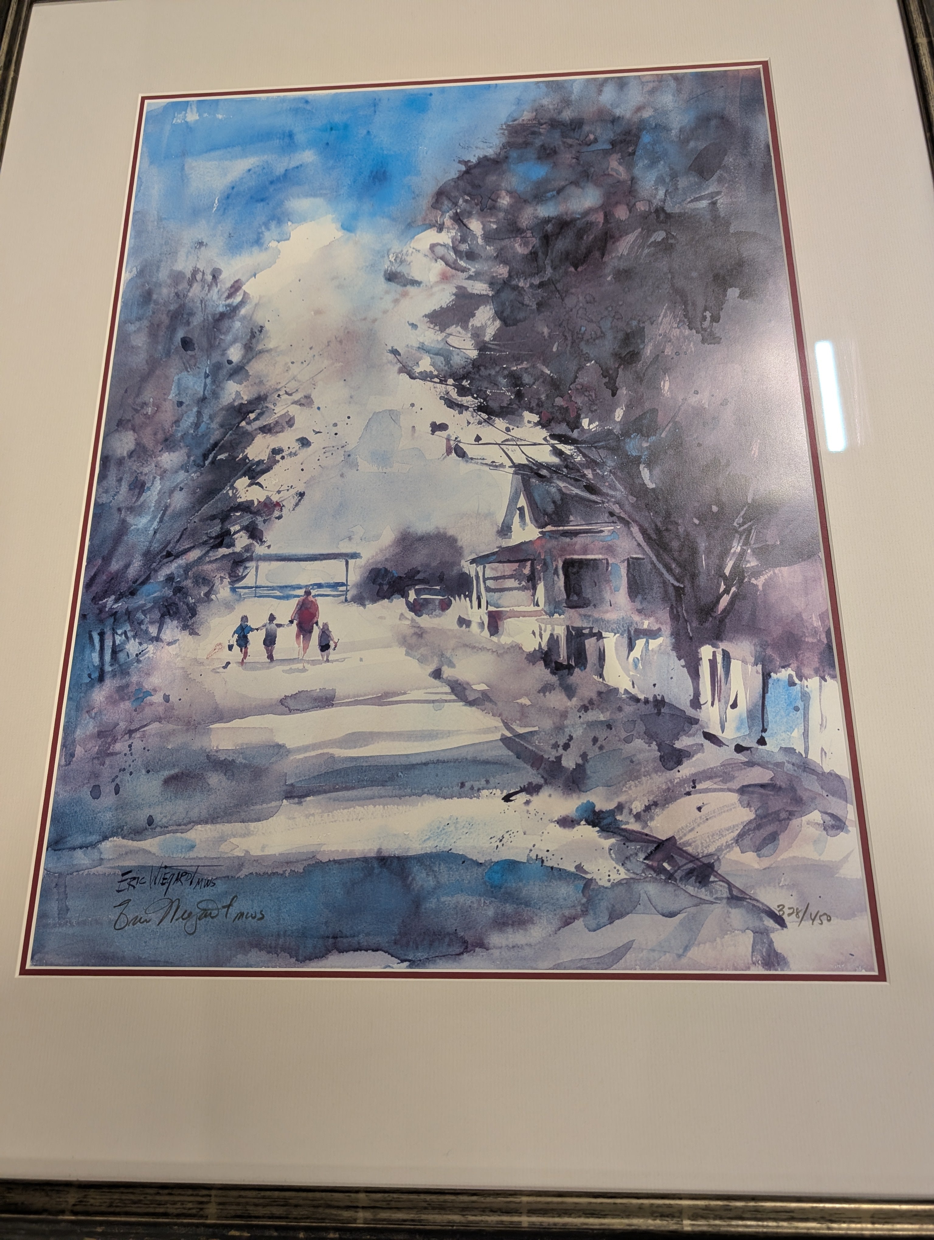Serene Landscape Framed Wall Art Print