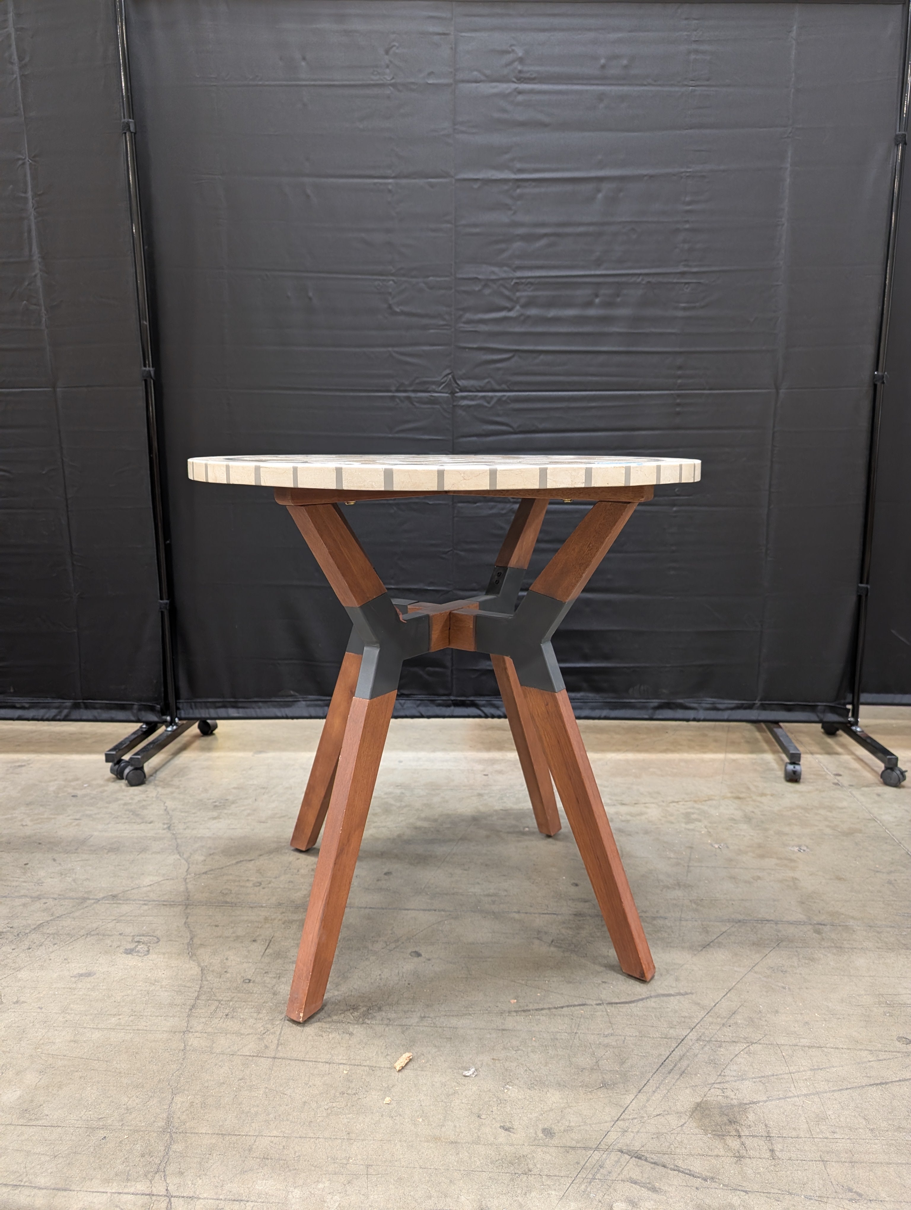 Artisan Mosaic Tile Round Accent Table