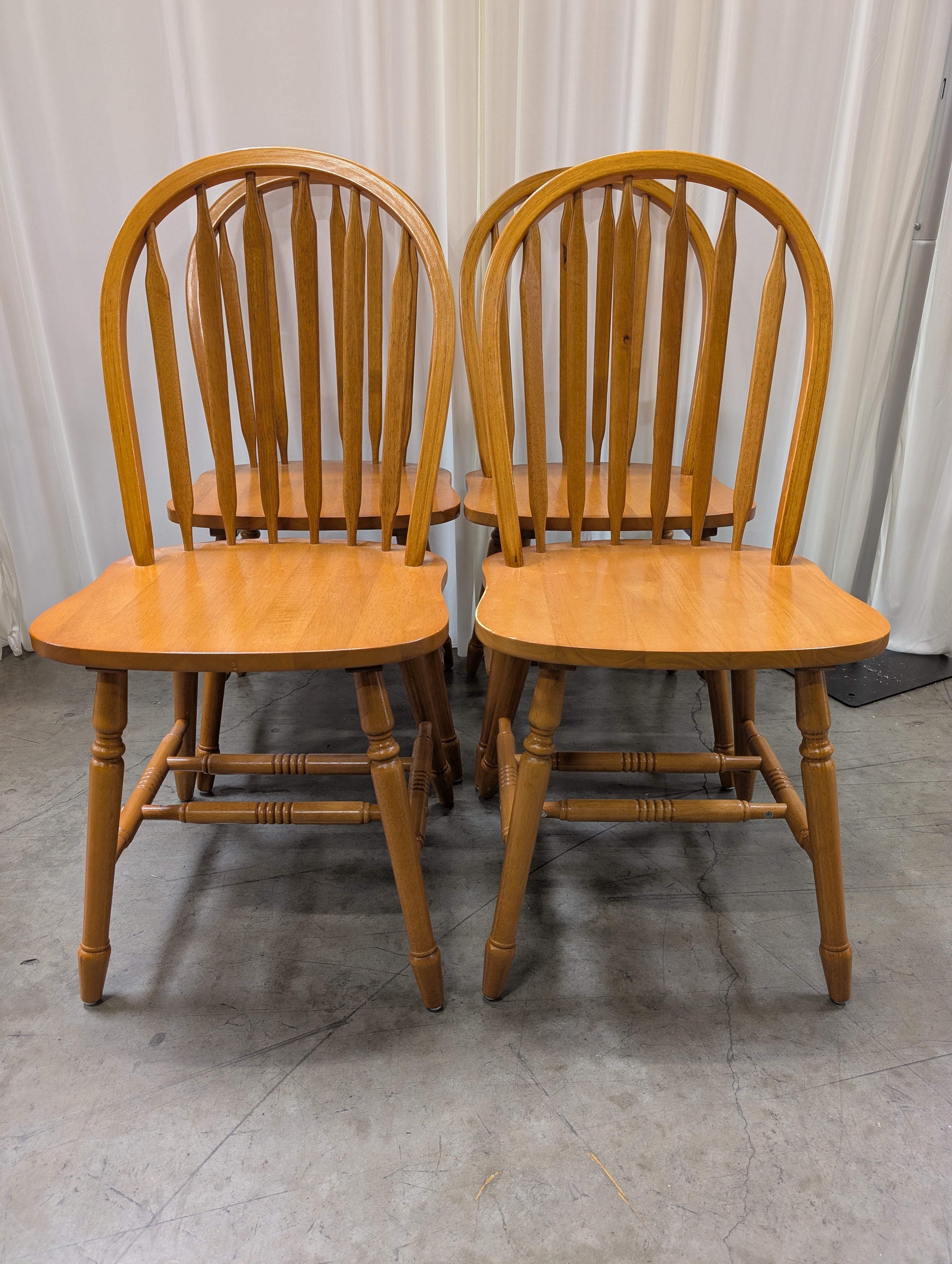 Arrow-Back Windsor-Style Dining Chairs
