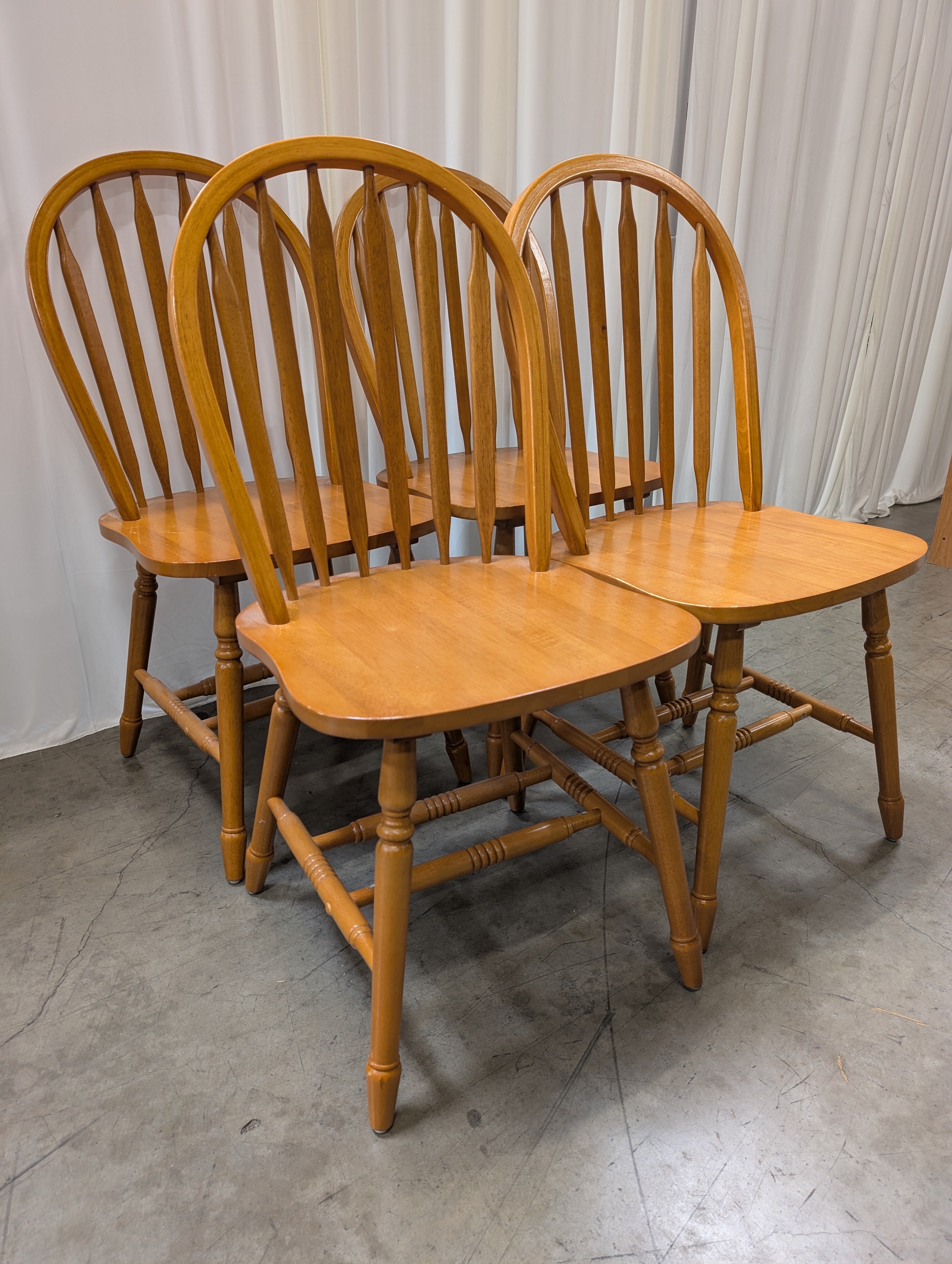 Arrow-Back Windsor-Style Dining Chairs