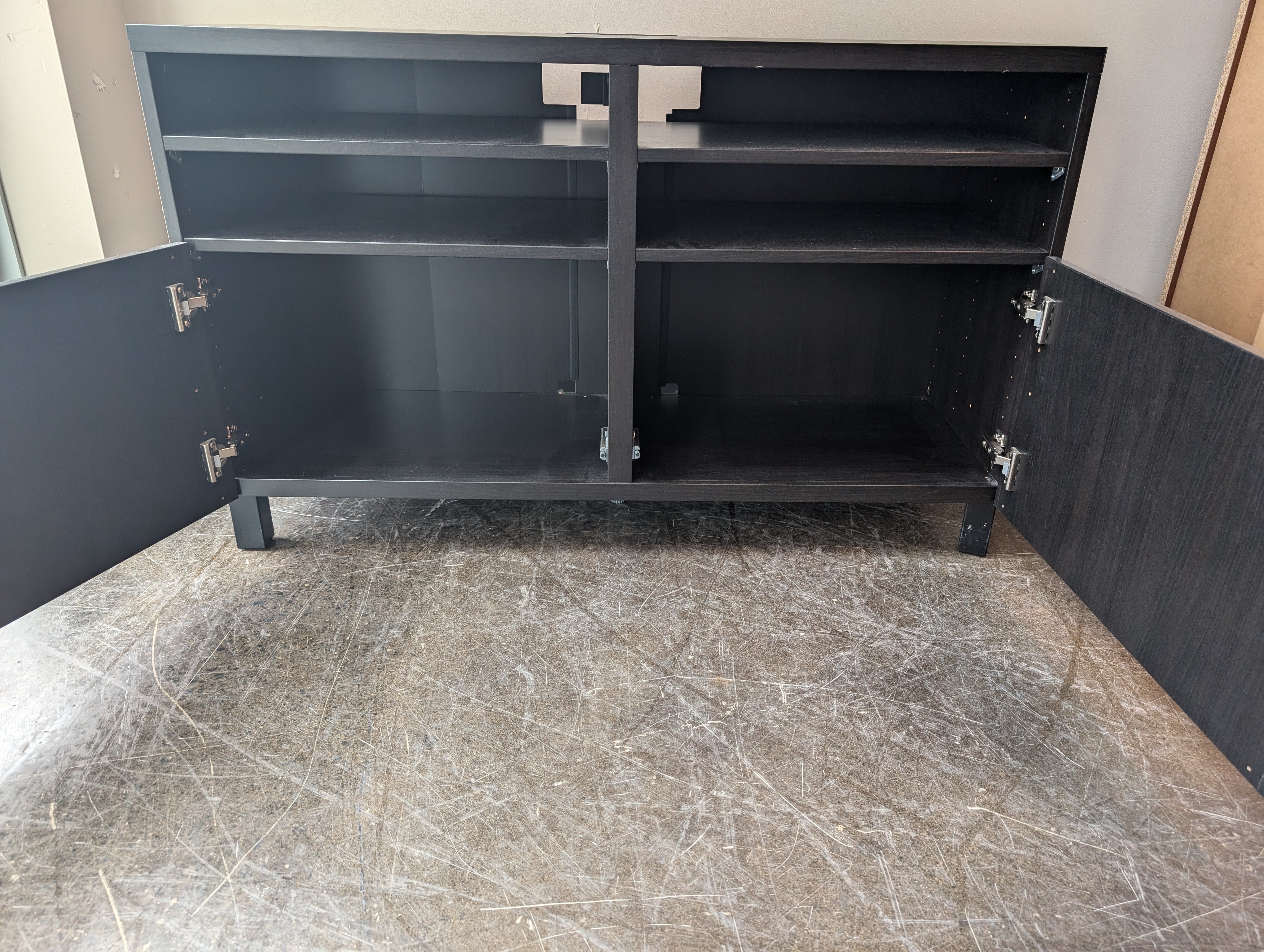 Dark Espresso Finish Media Console with Storage