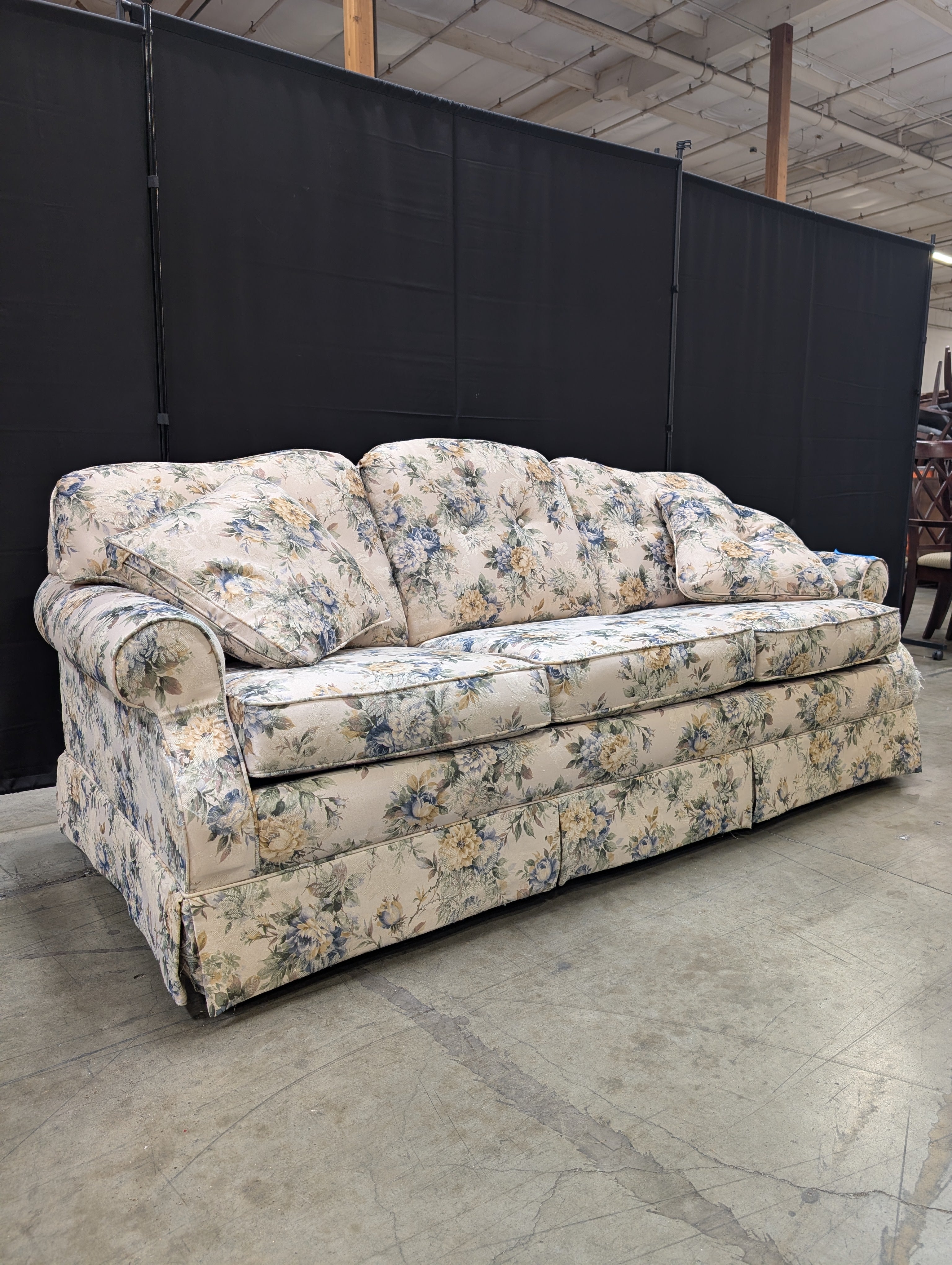 Floral Pattern LaZboy Three-Seater Sofa