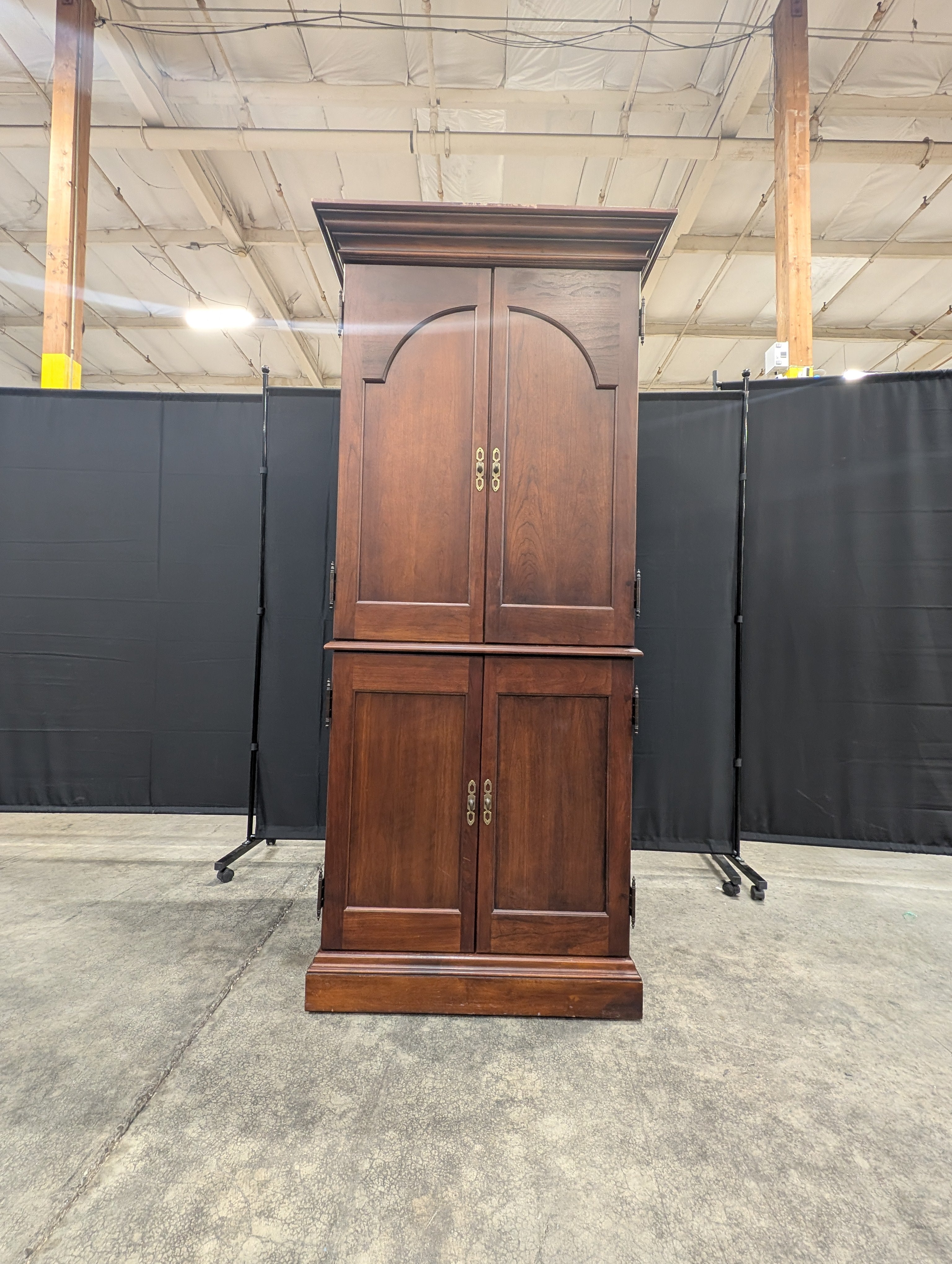 Dark Wood HEKMAN TV Armoire Cabinet