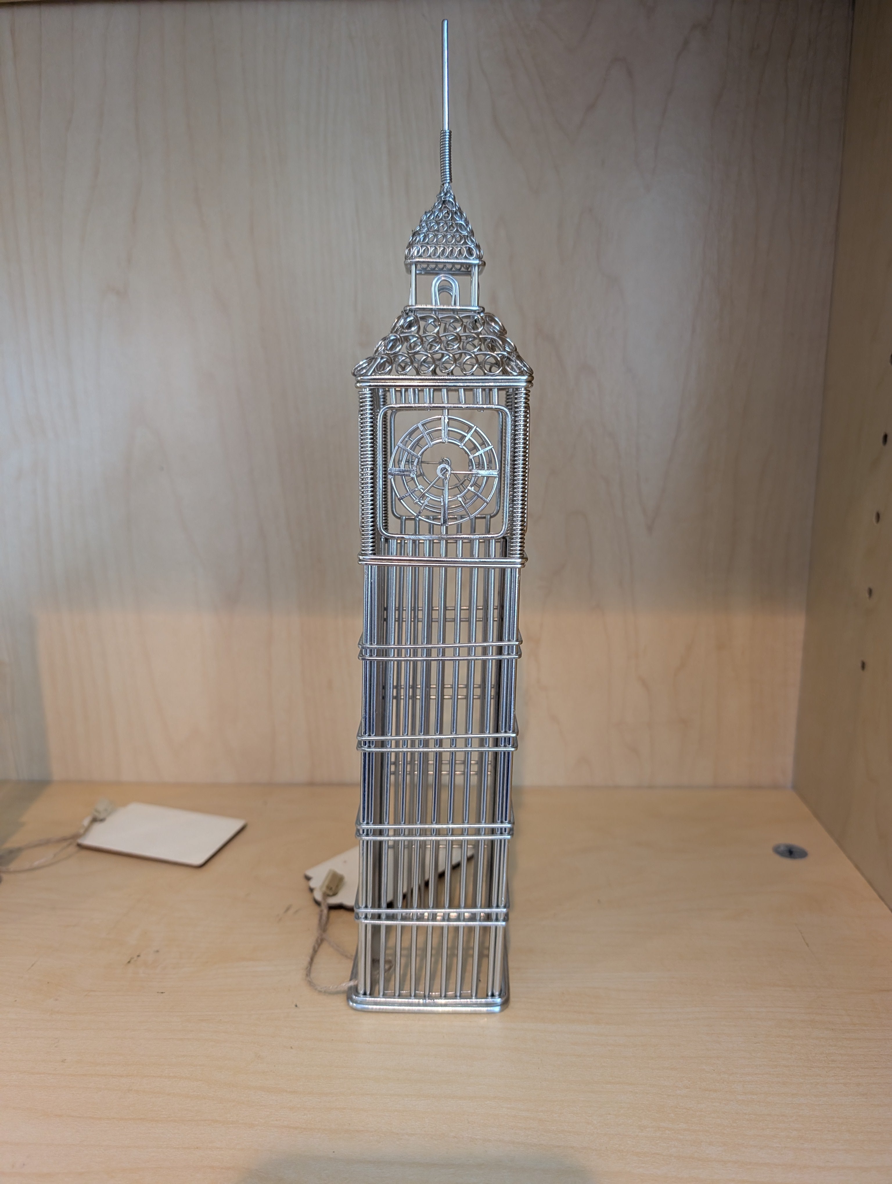 Set of 3 Wire Sculptured Buldings