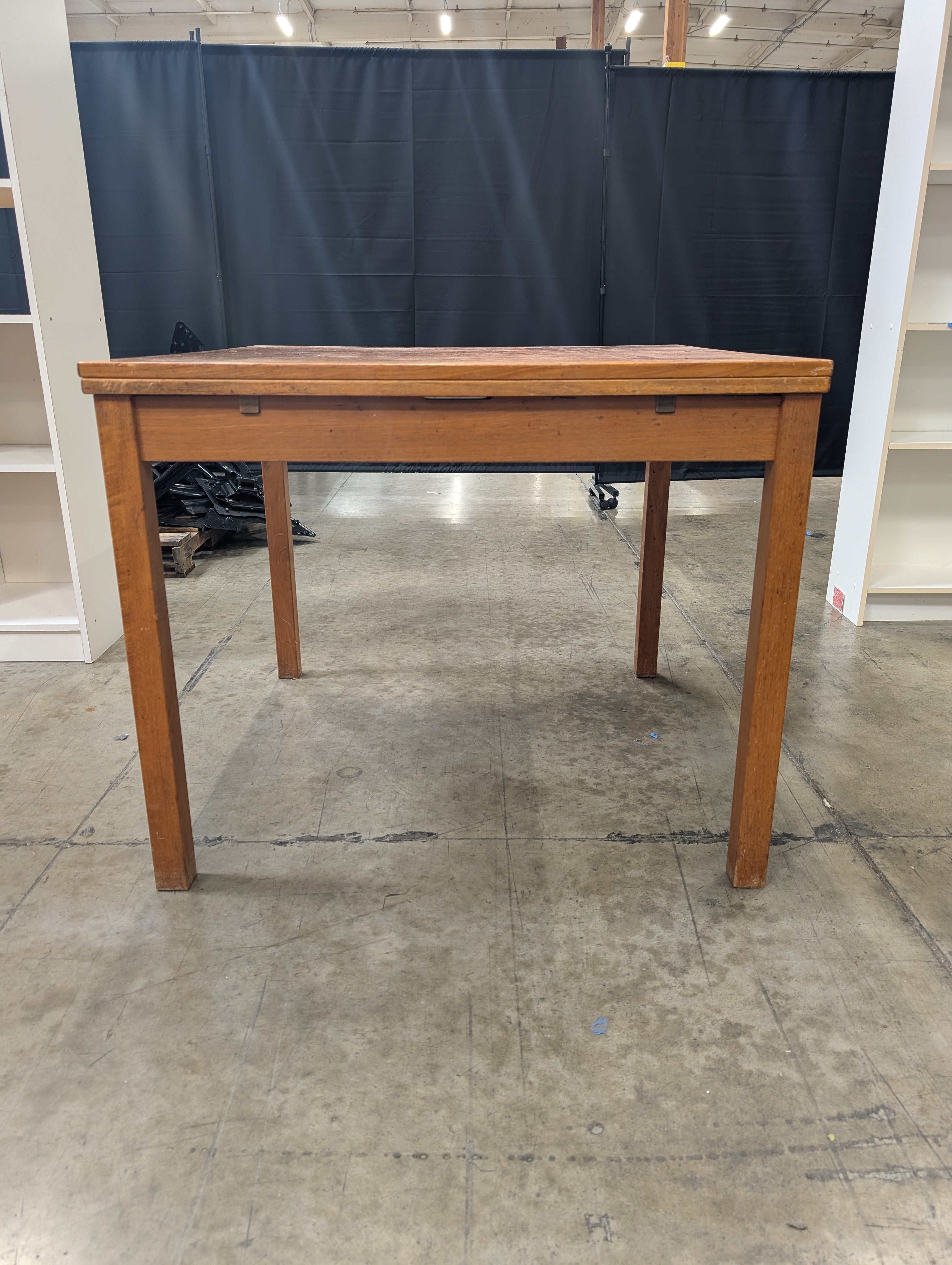 Warm Toned Rectangular Wood Kitchen Table
