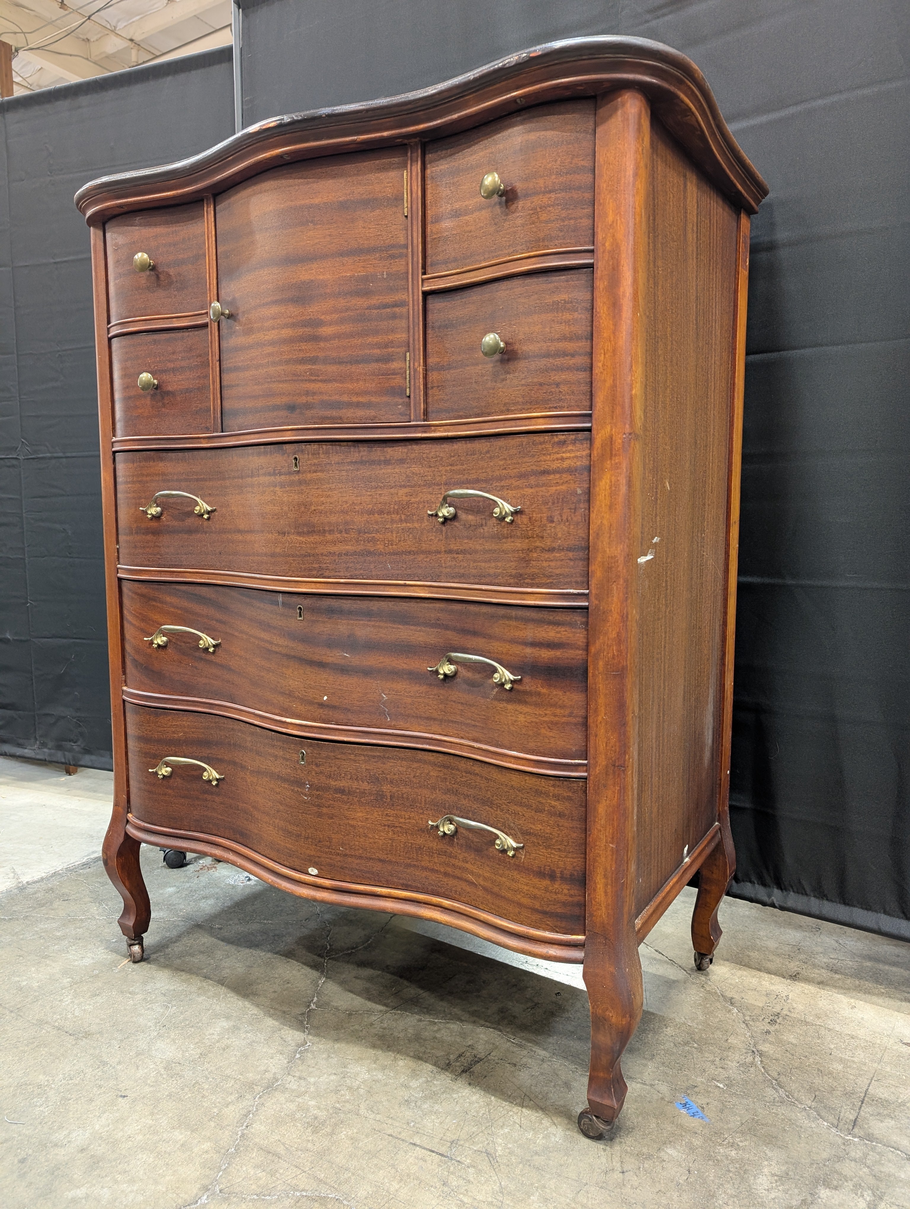 Woodard Furniture Company Vintage Chest of Drawers with Curved Front