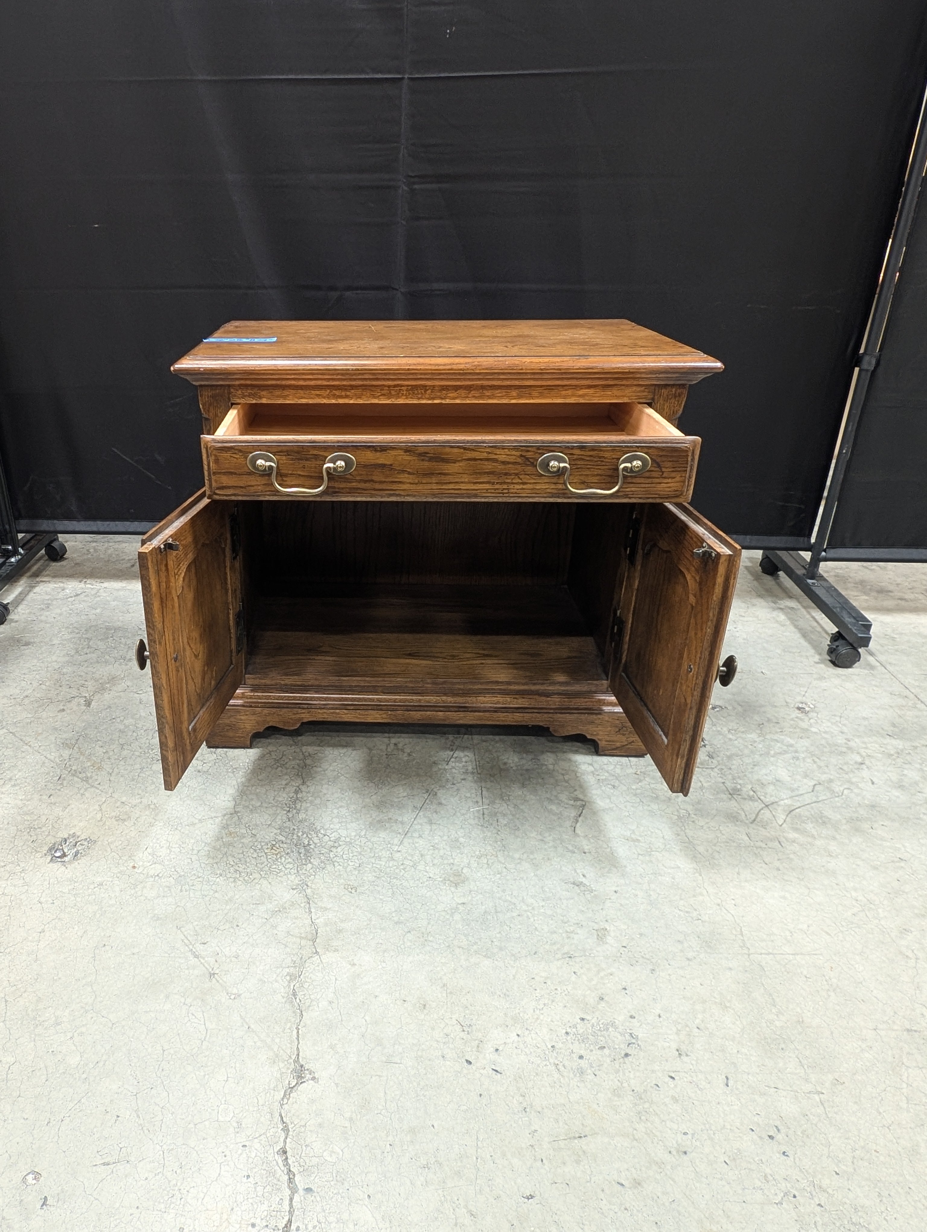 Hardwood Drexel Storage Cabinet with Paneled Doors