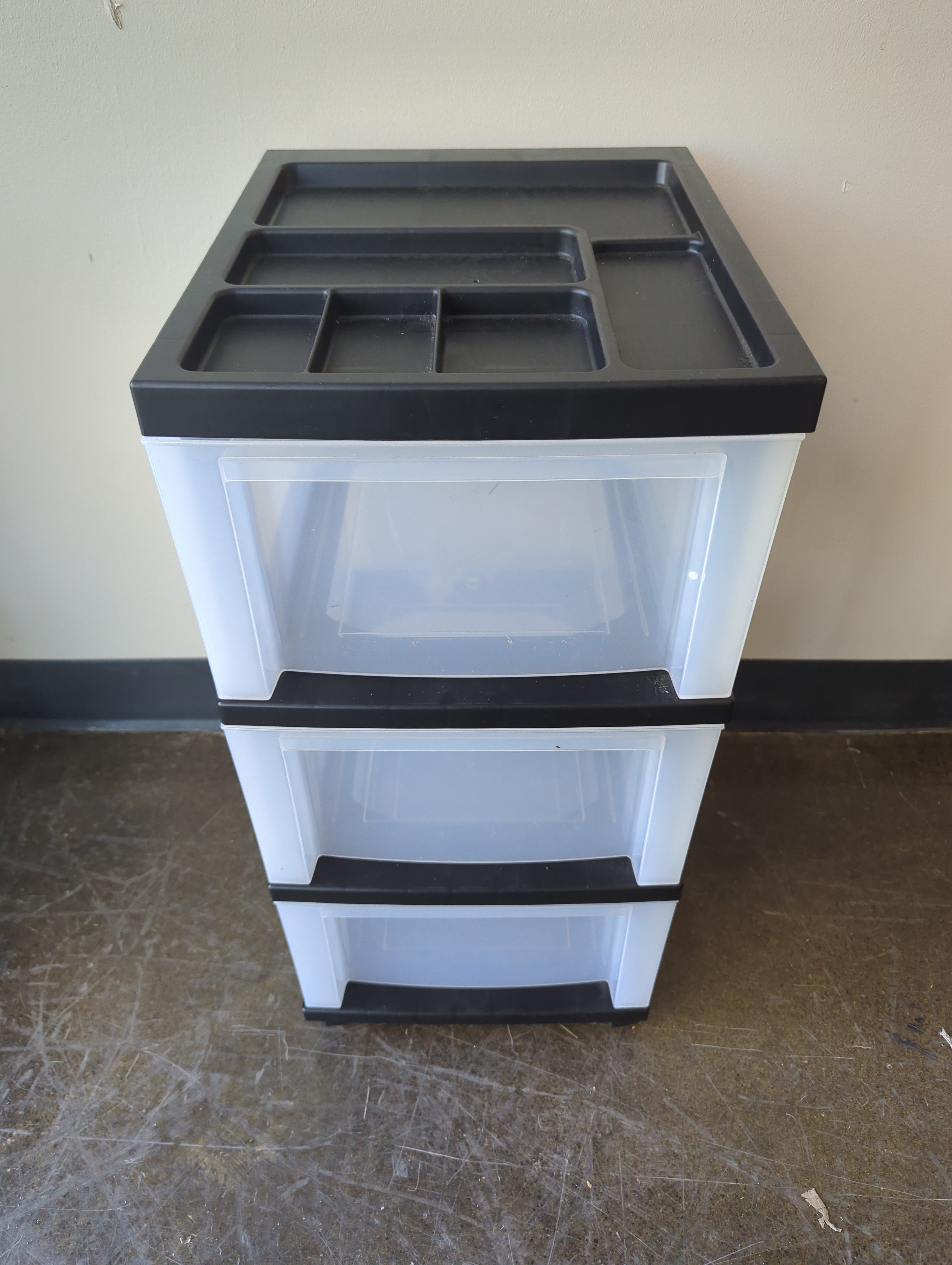 Plastic Three Drawer Organizer