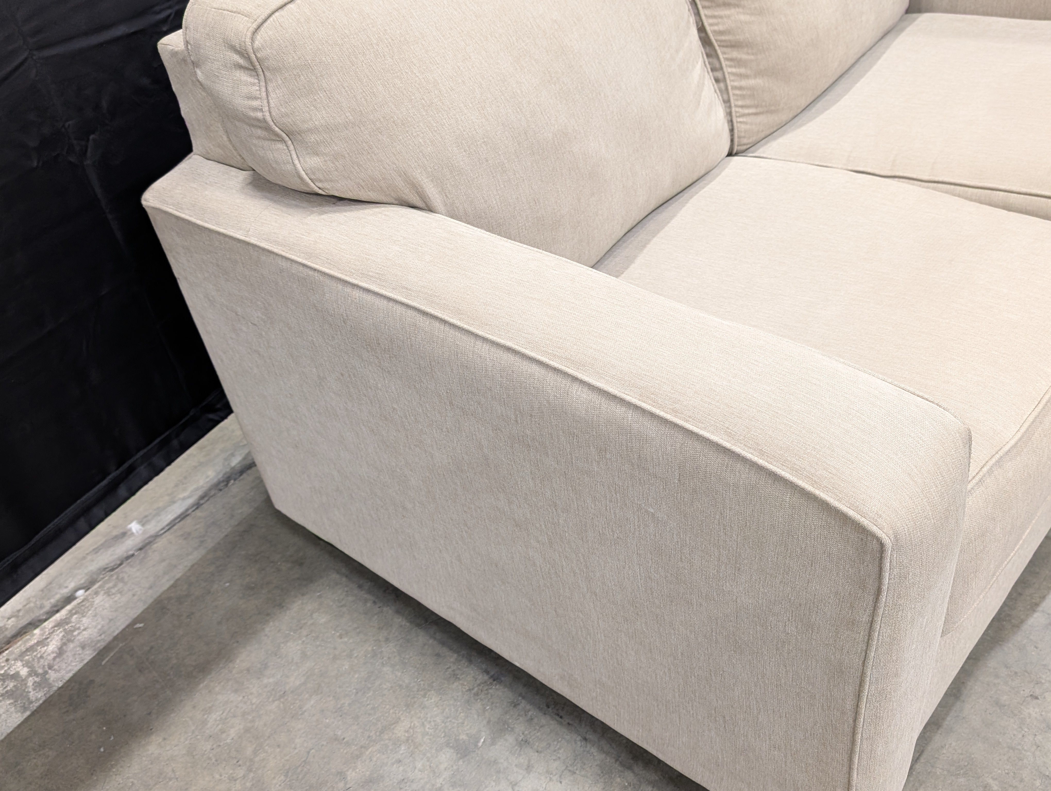 Ashley Furniture Neutral Fabric Two-Seater Sofa