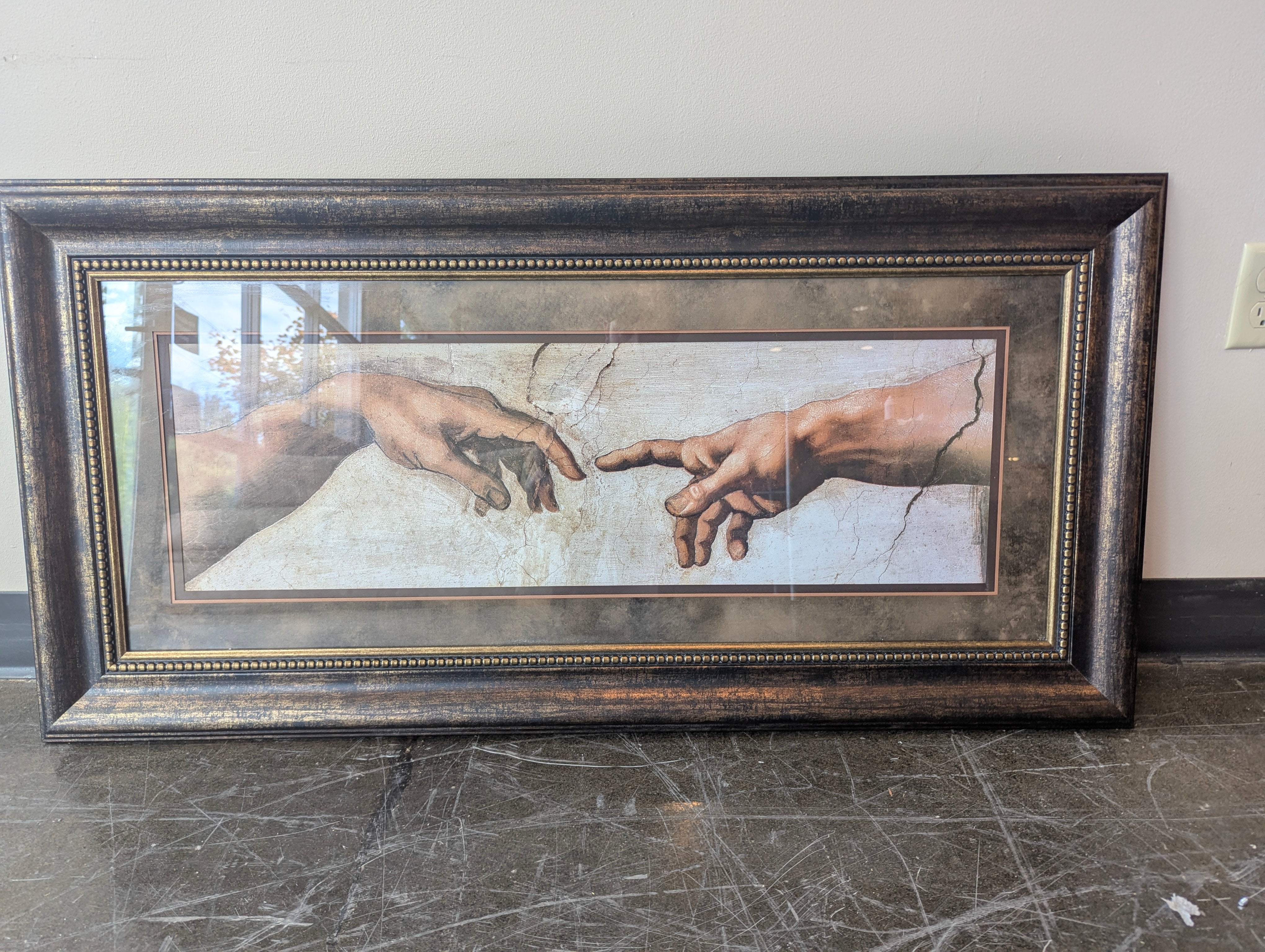 Framed Creation Of Adam
