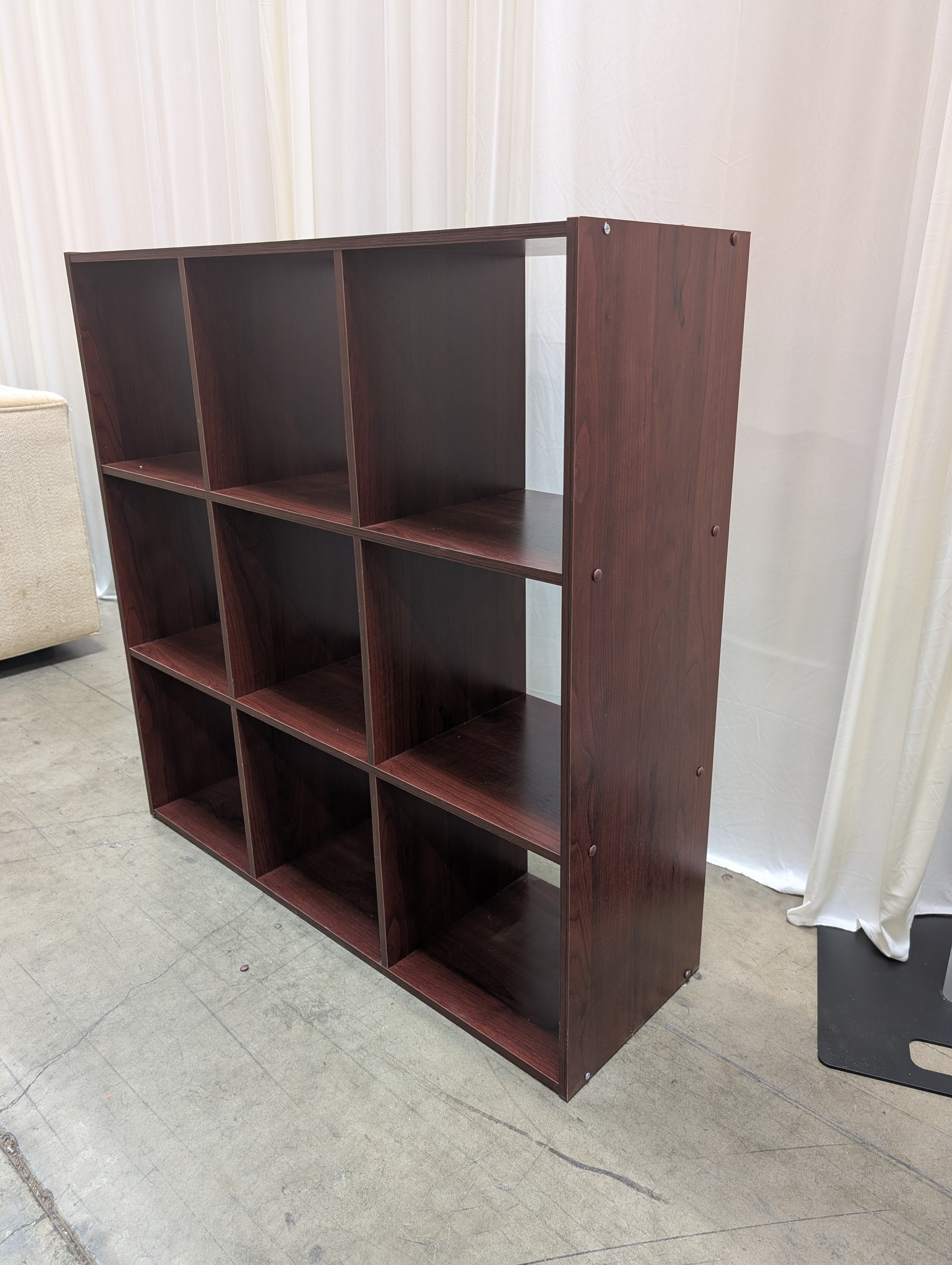 Dark Espresso Nine-Cube Bookcase in Laminate
