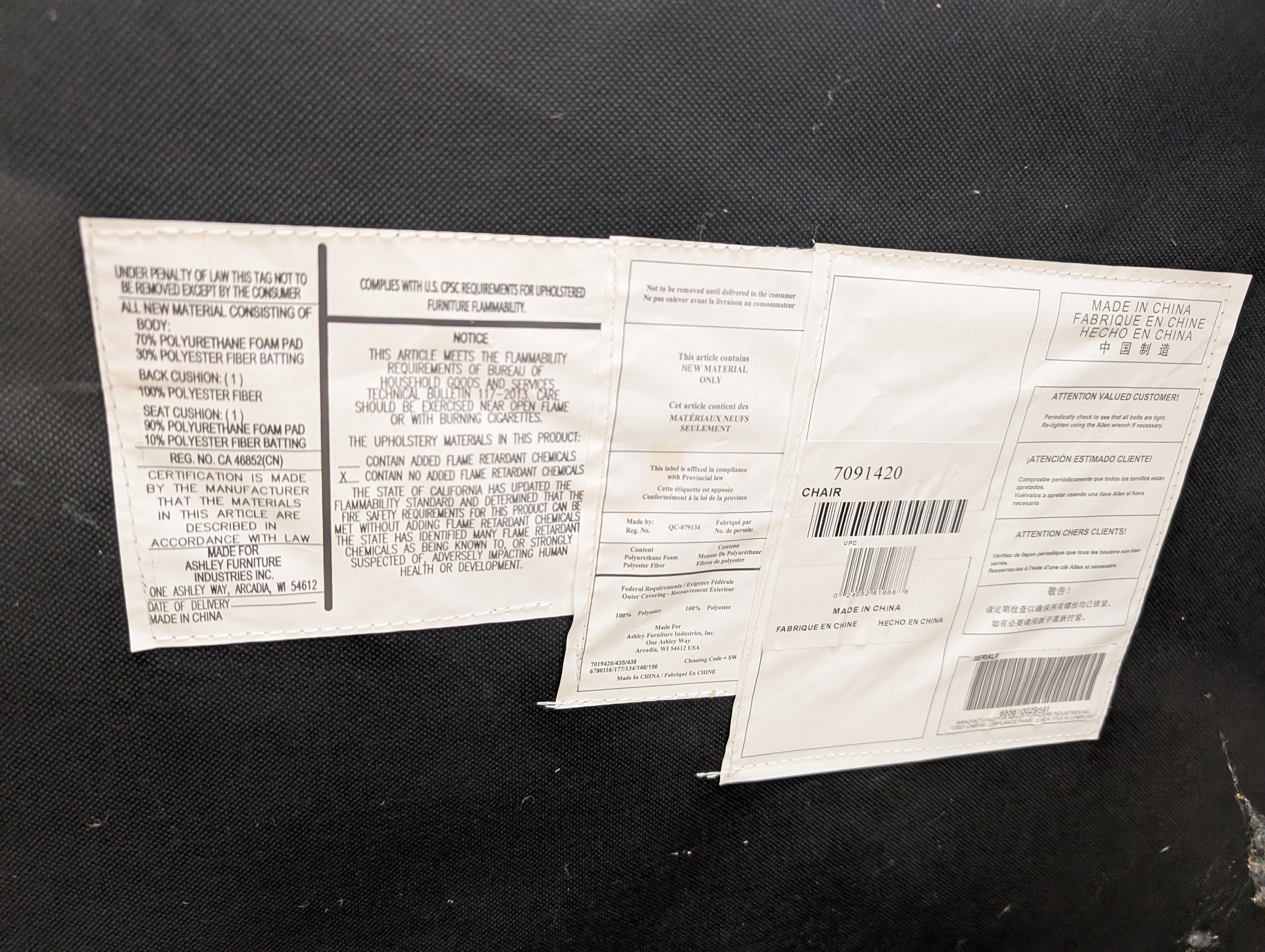 Textured Fabric Rolled Arm Accent Chair with Nailhead Trim