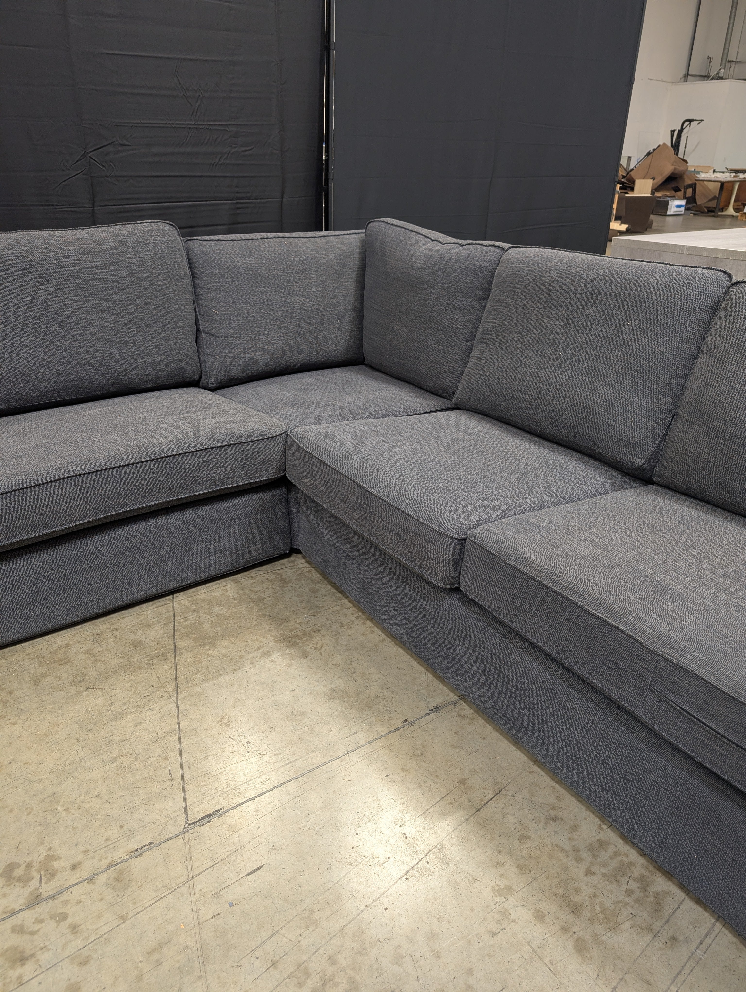 KIVIK Sectional, 6-seat, Gunnared medium gray