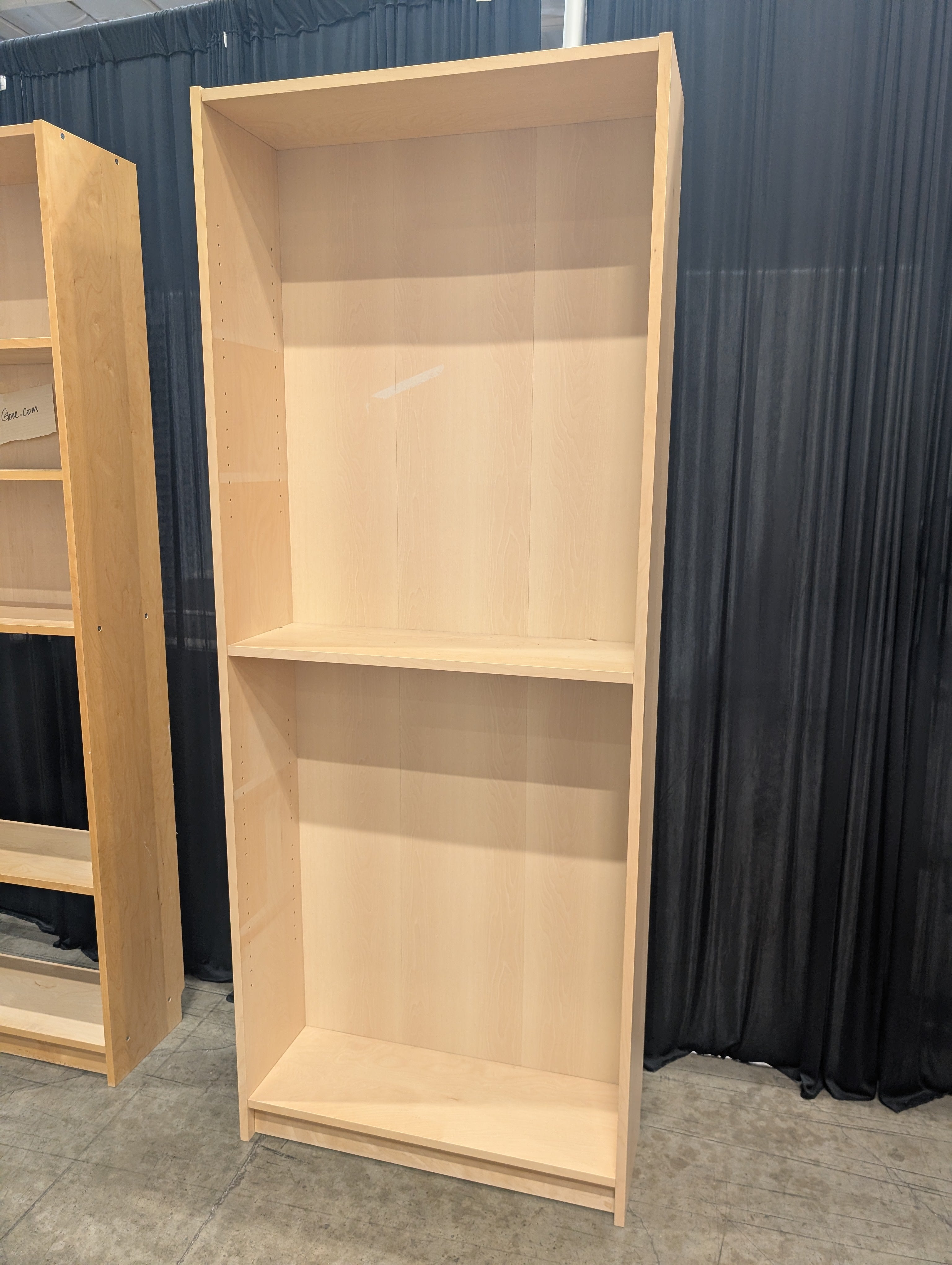 Light Wood Adjustable Shelf Bookcase