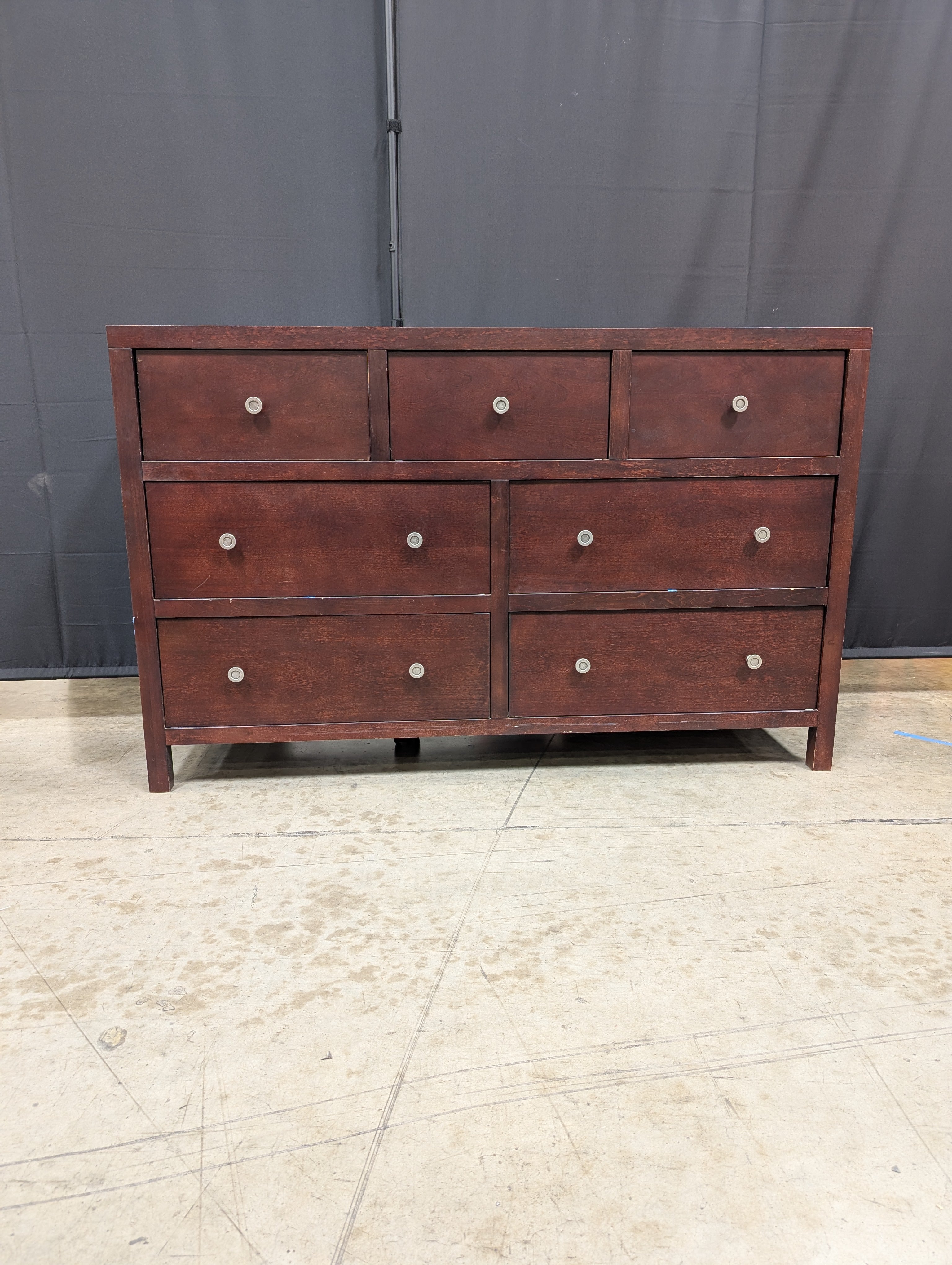 Zocalo furniture Espresso Seven-Drawer Chest of Drawers