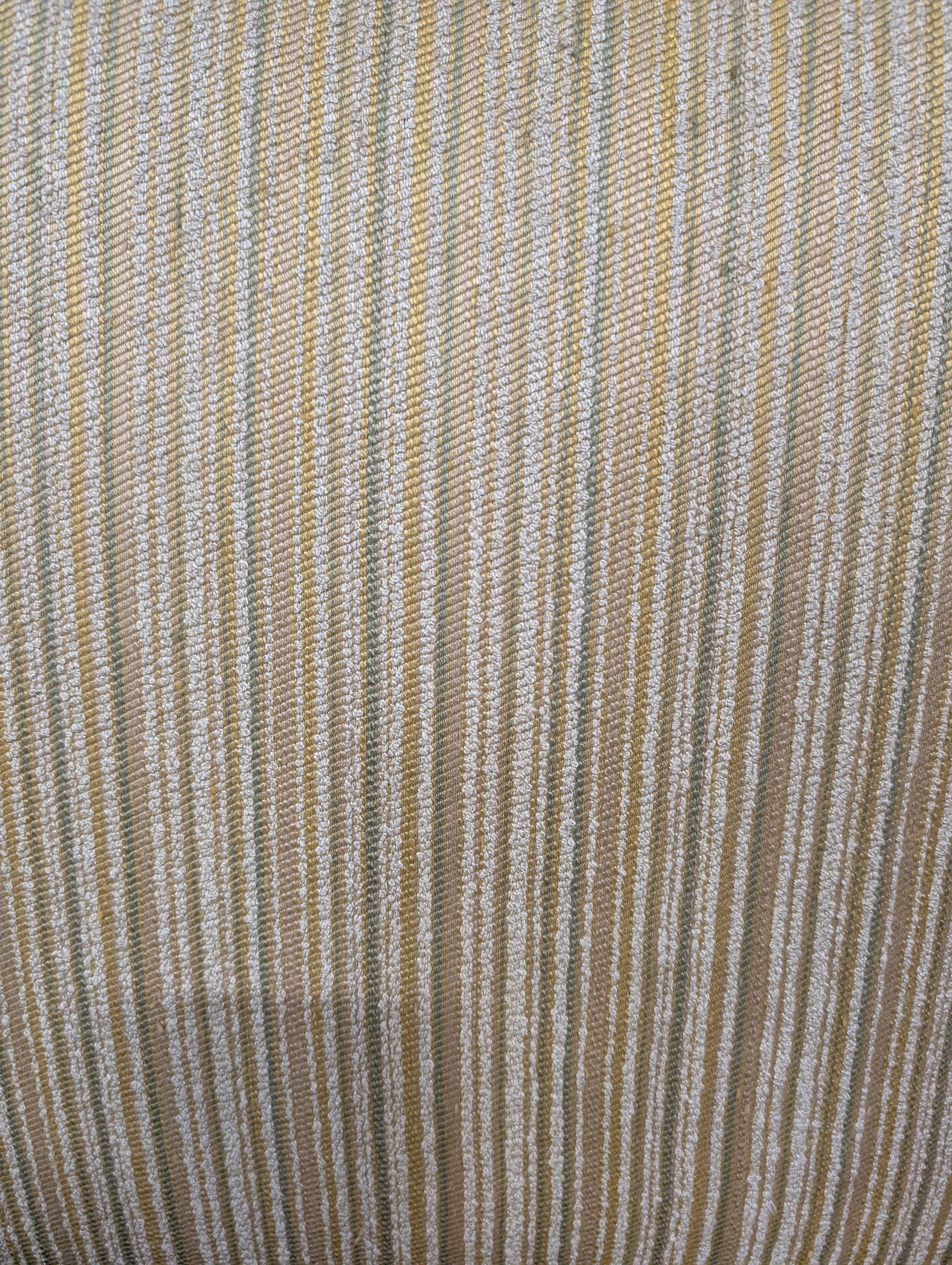Textured Striped Upholstered Armchair