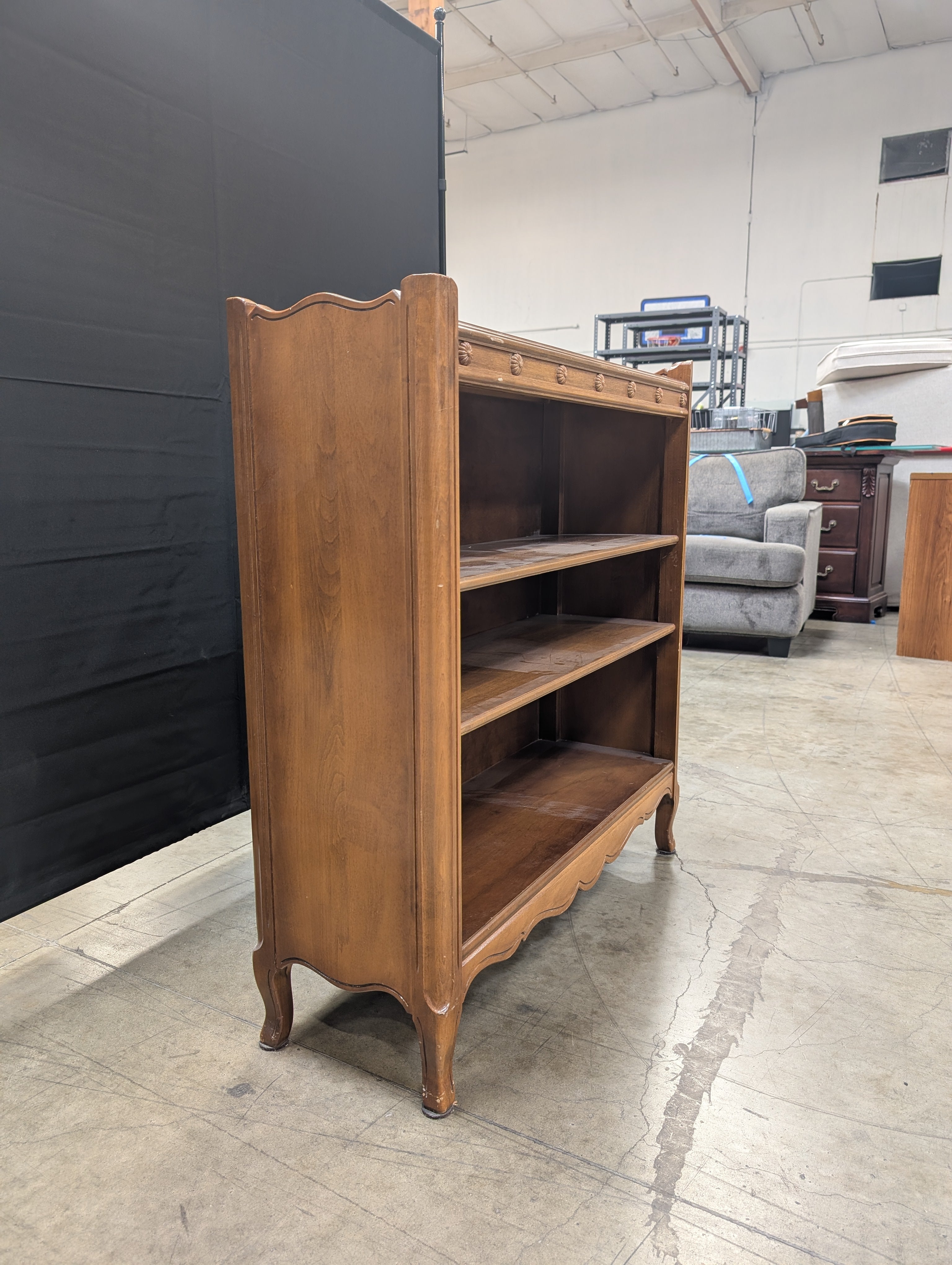 Vintage Jamestown Table Company "Taylor Made" Bookcase with Carved Rosettes