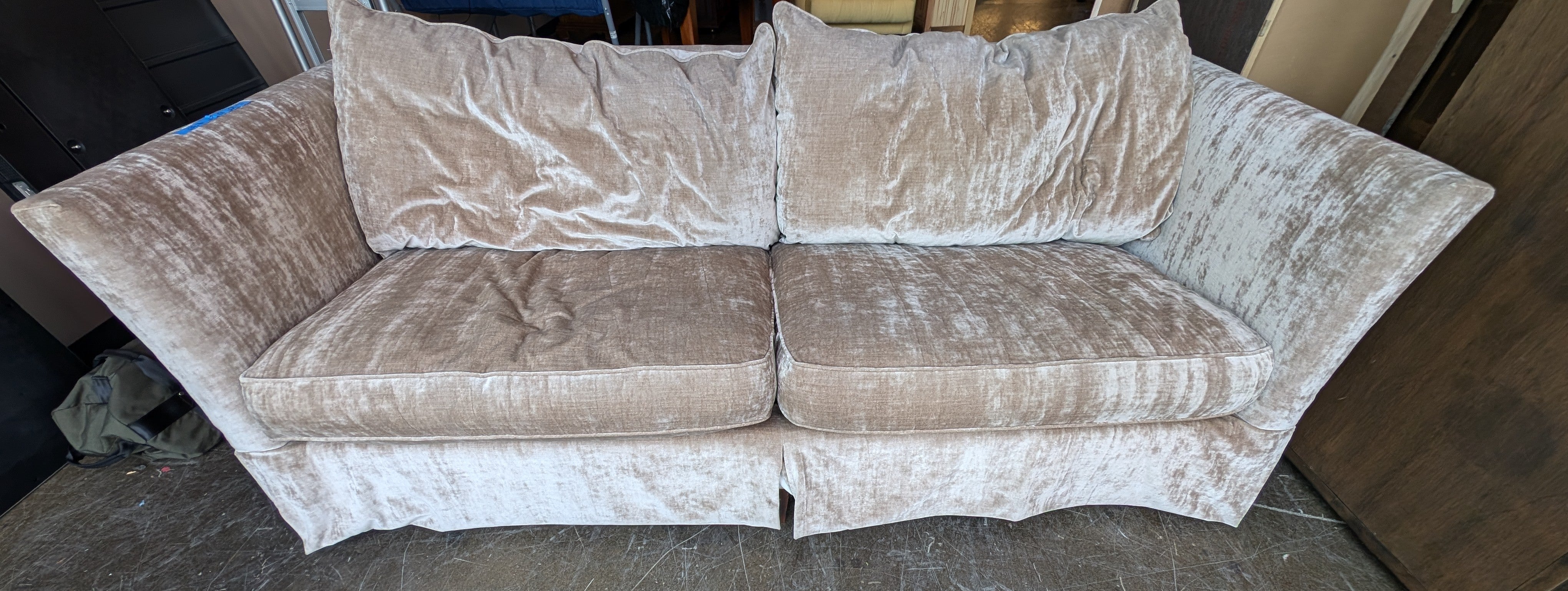 Drexel Heritage Heritage Collection Plush Velvet Sofa