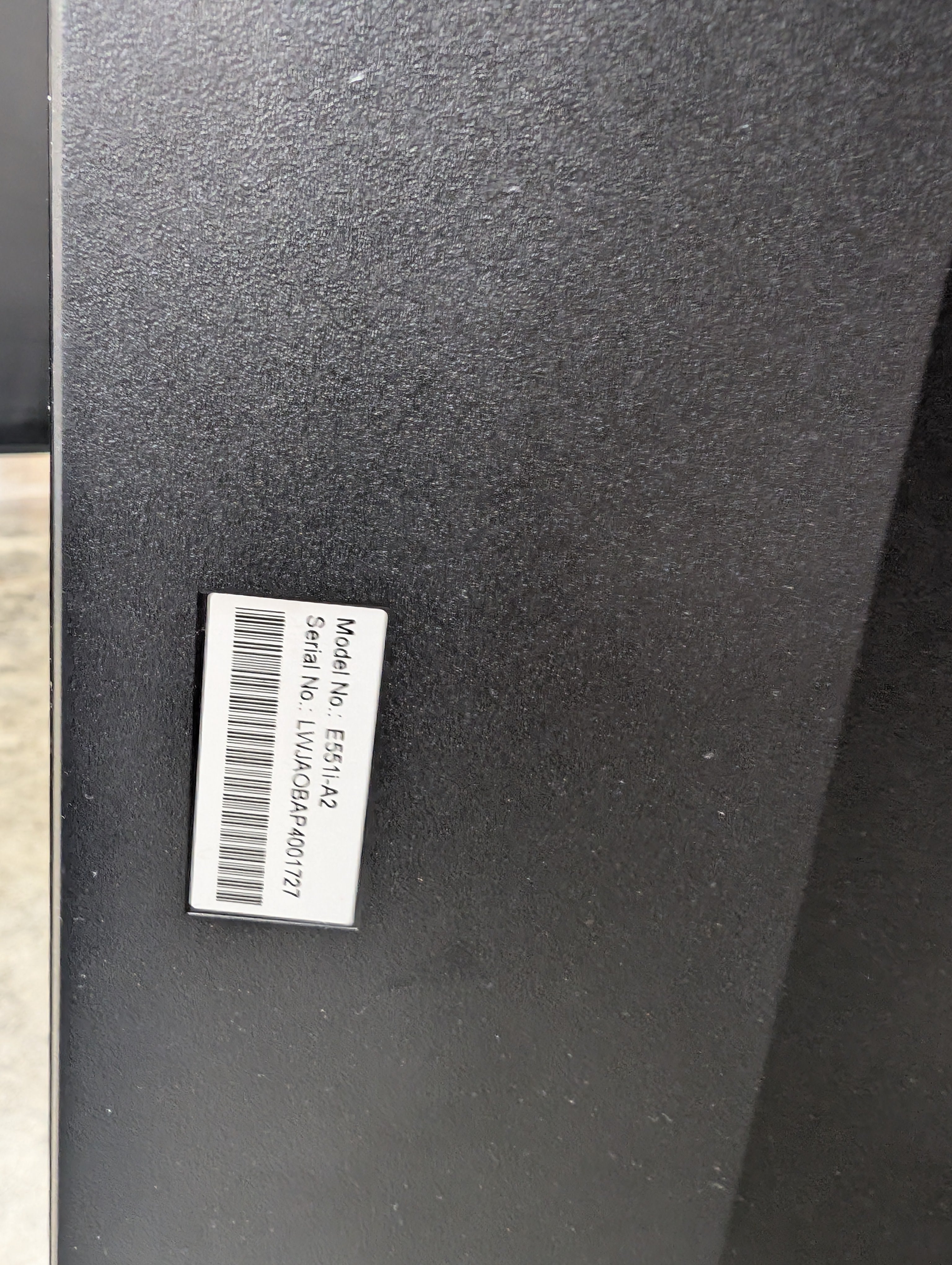 Black Flat Panel TV with Stand