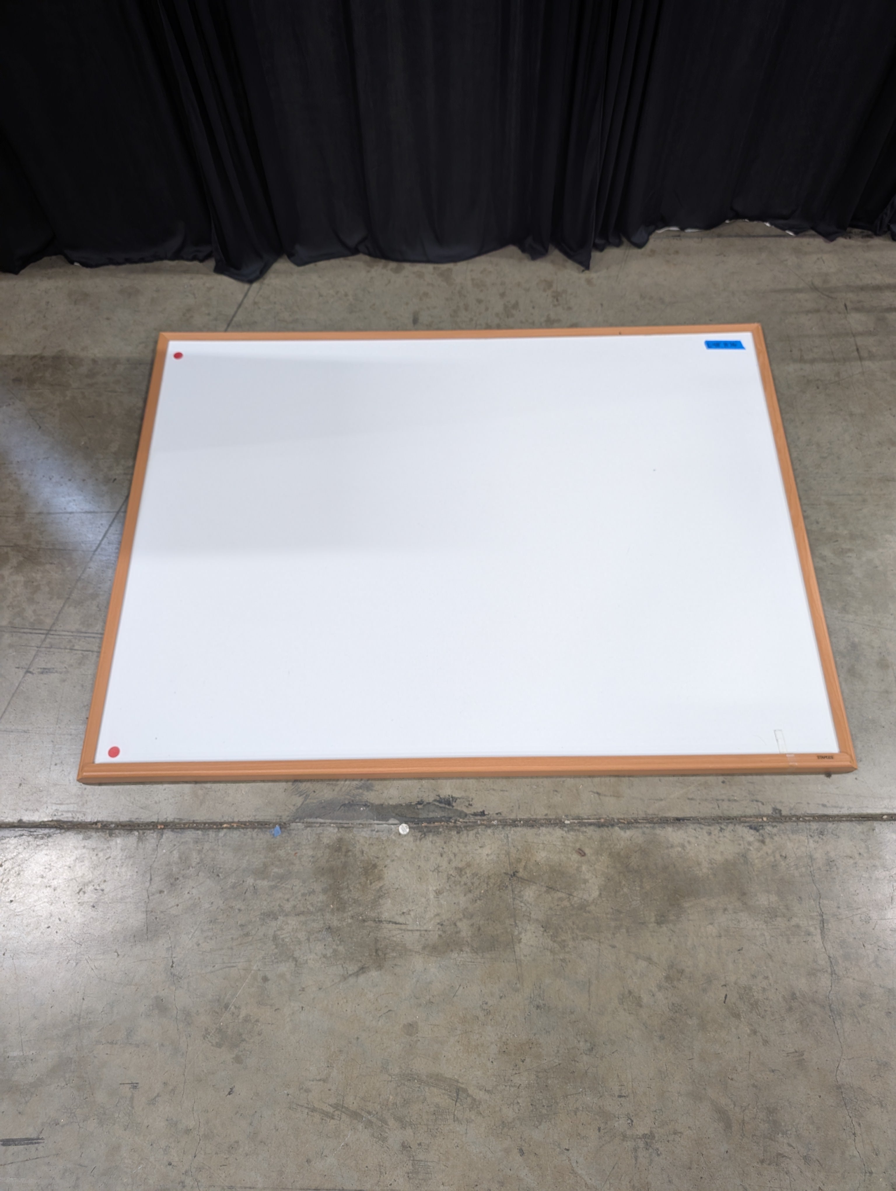 Staples Dry Erase Whiteboard in Wood Frame