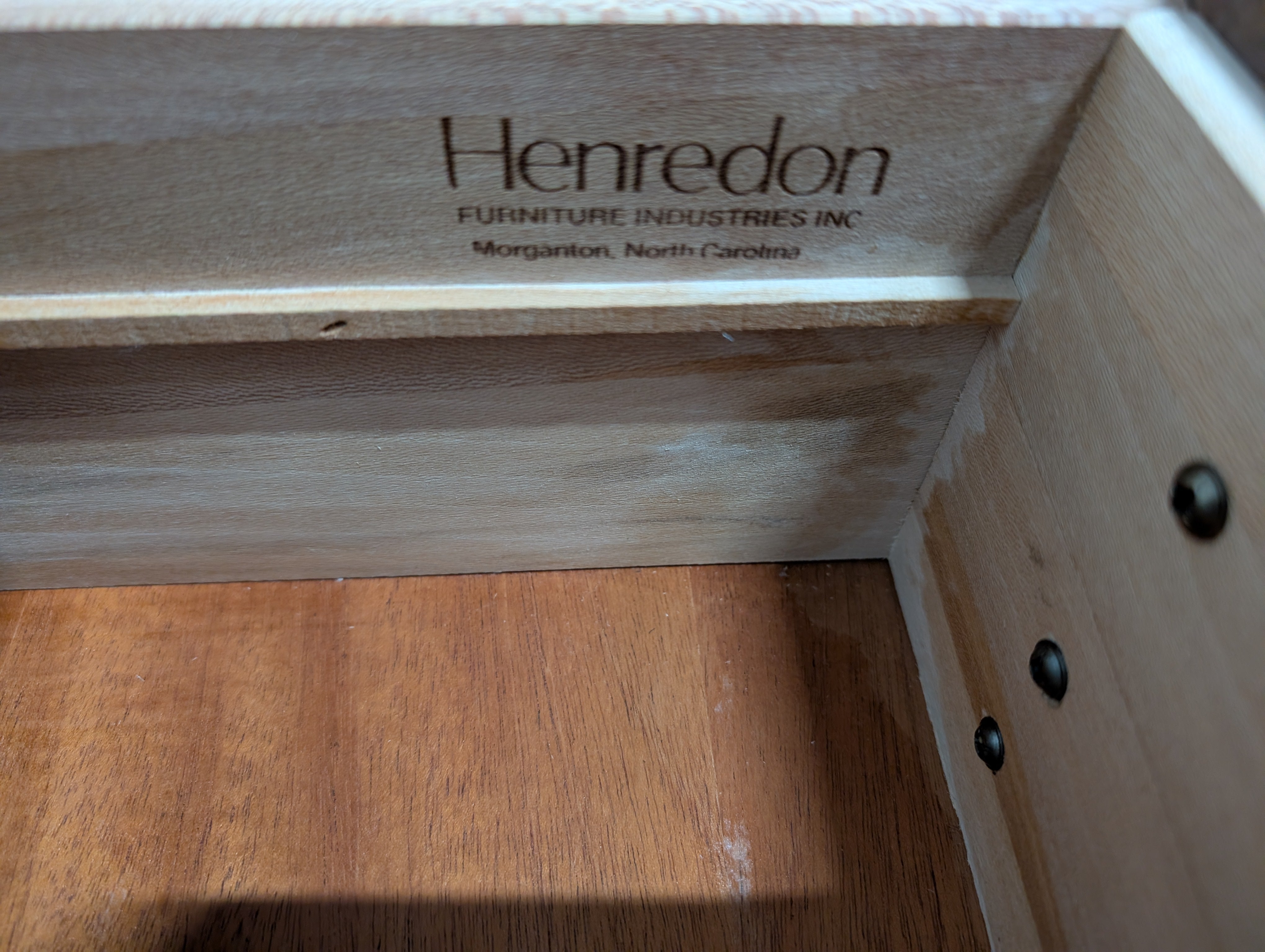 Contemporary Henredon Dark Wood Six-Drawer Dresser