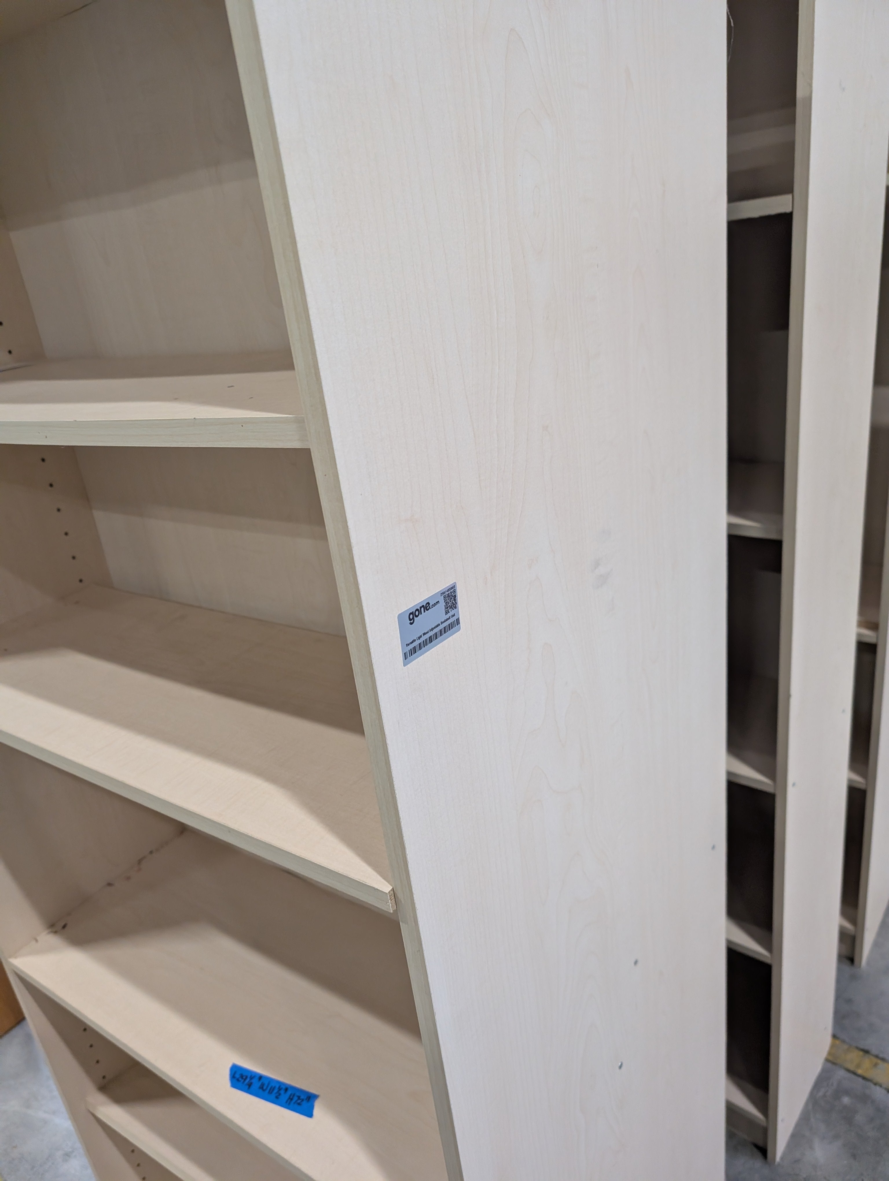 Versatile Light Wood Adjustable Bookshelf Unit