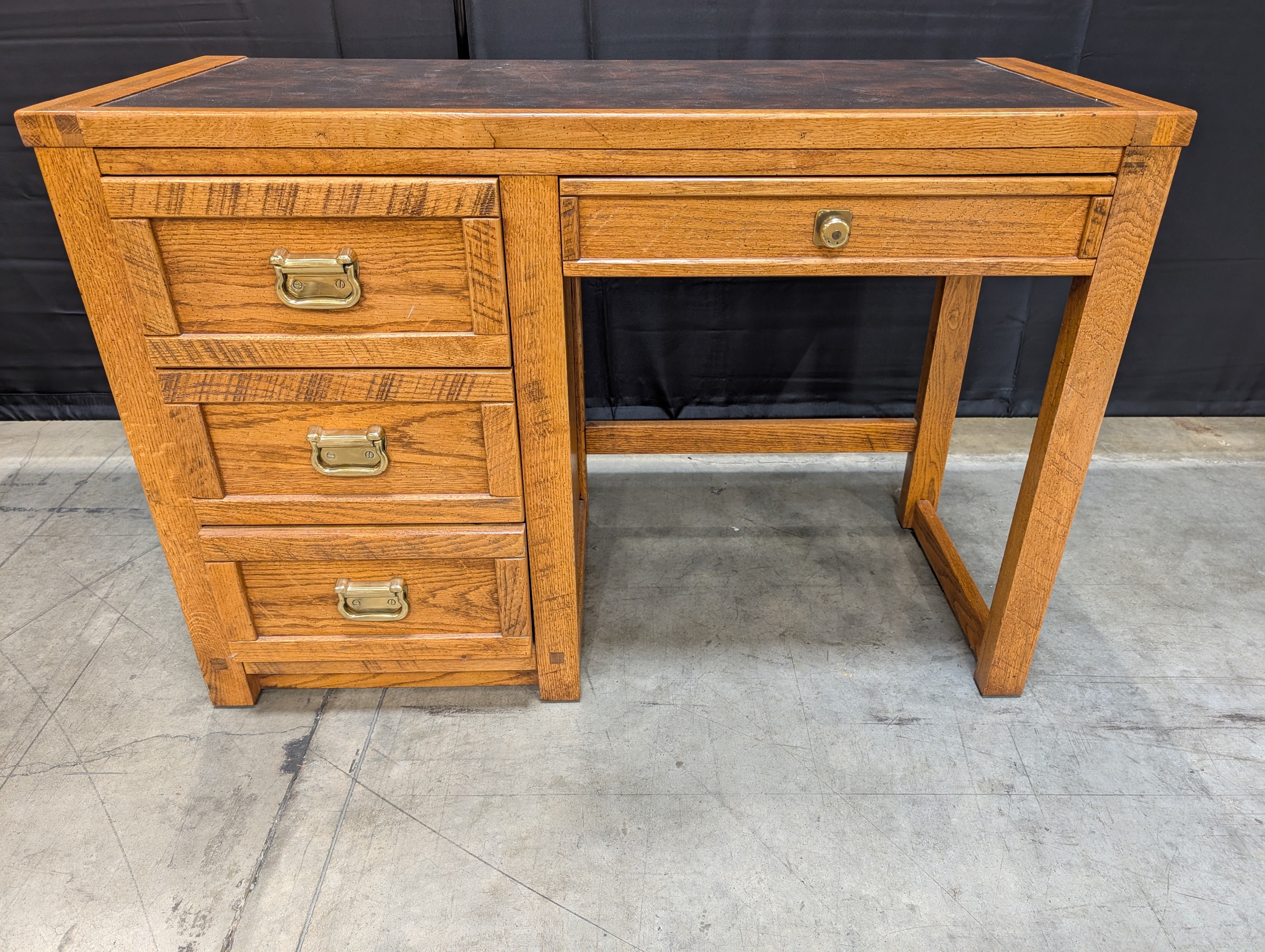 Young Hinkle Wood Desk with Drawers