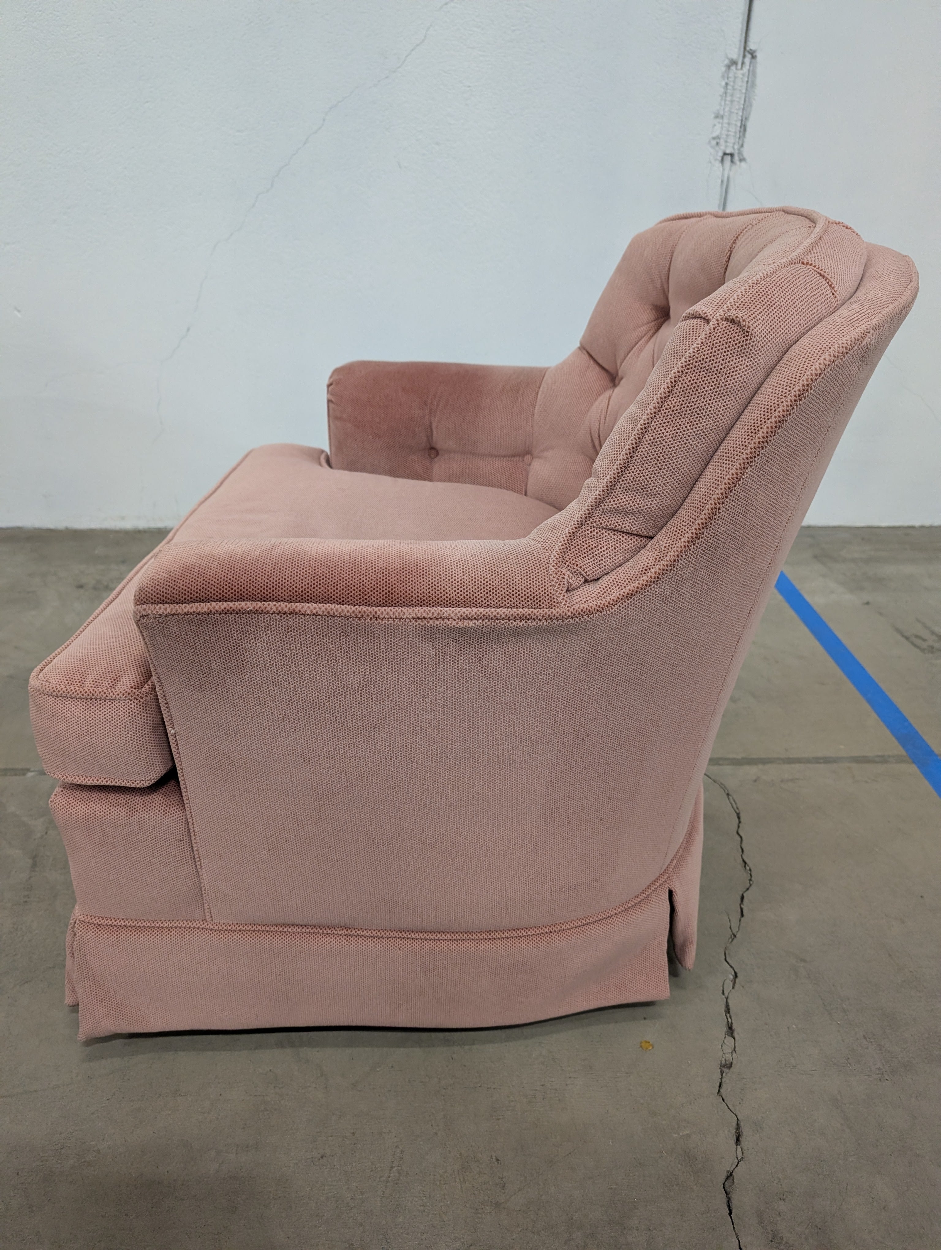 Vintage Tufted Upholstered Accent Chair