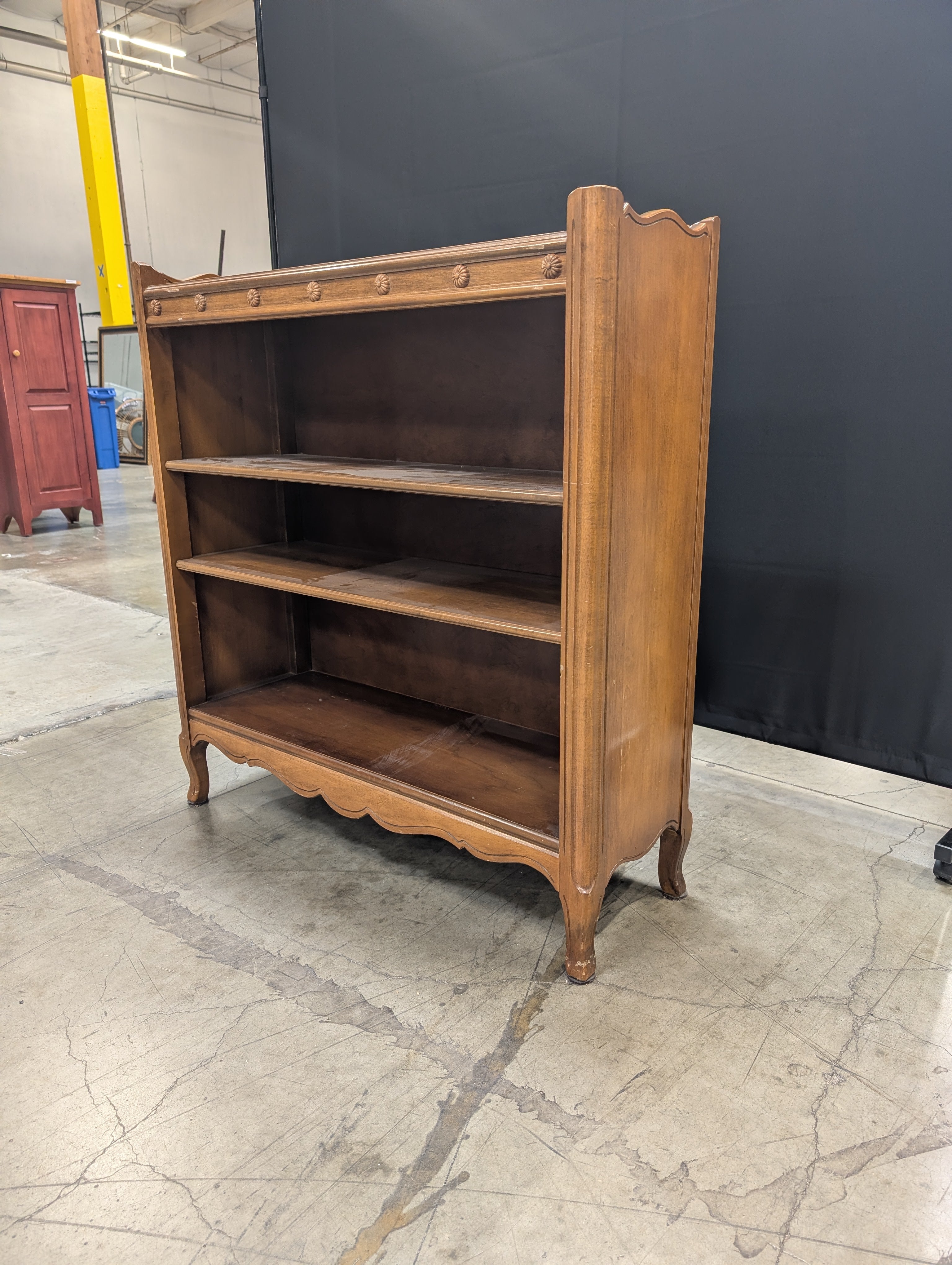 Vintage Jamestown Table Company "Taylor Made" Bookcase with Carved Rosettes