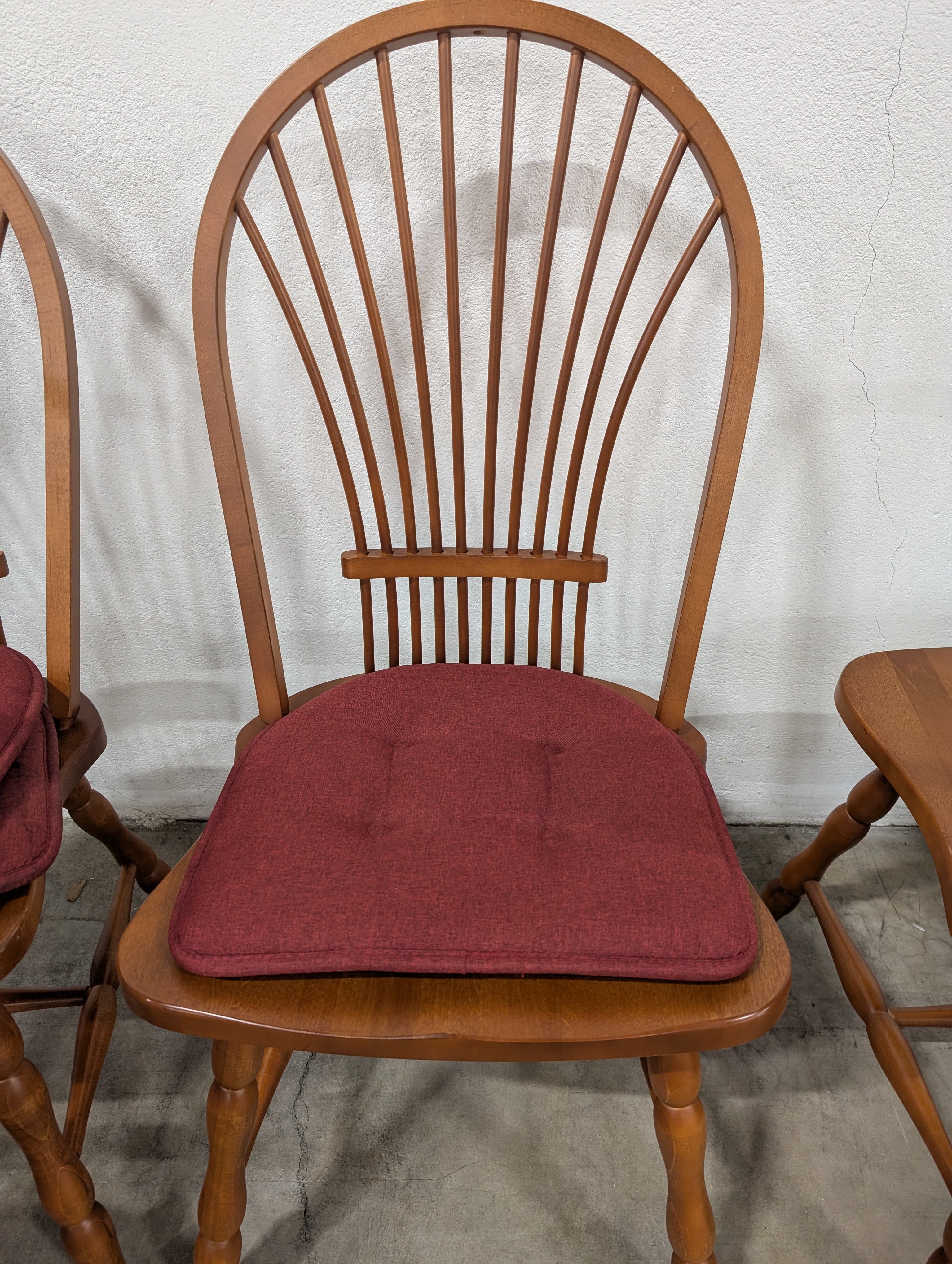 Set of six -  Classic Windsor Style Wooden Dining Chairs