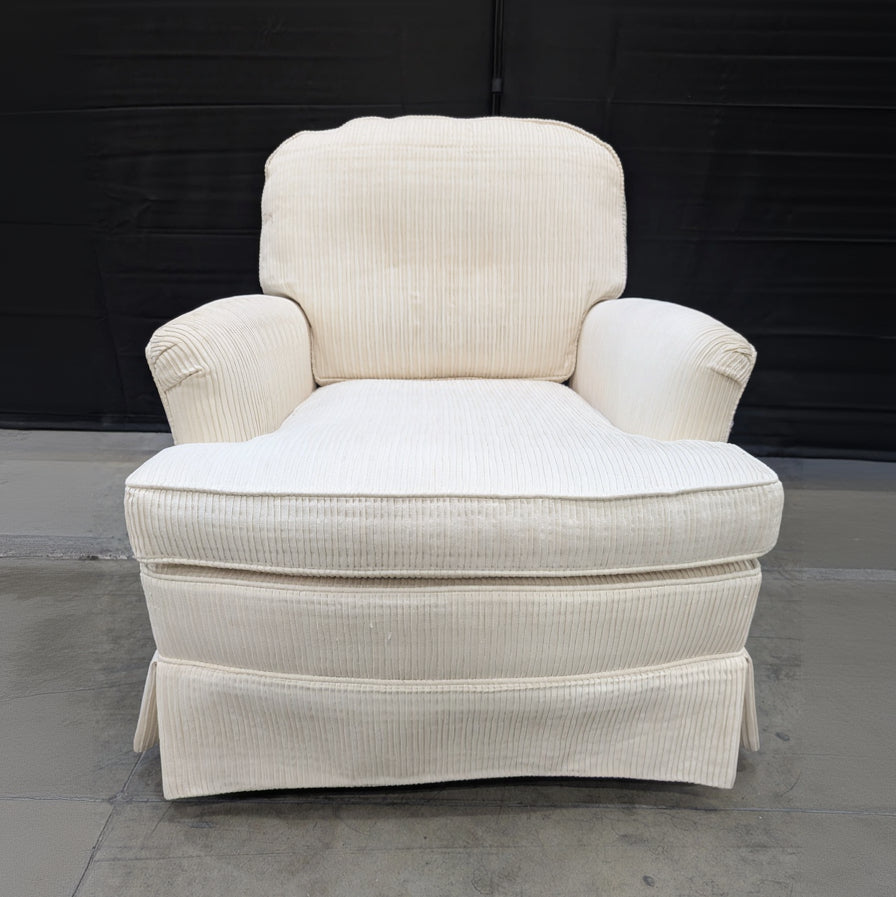 Cream Ribbed WOODMARK Original Accent Armchair