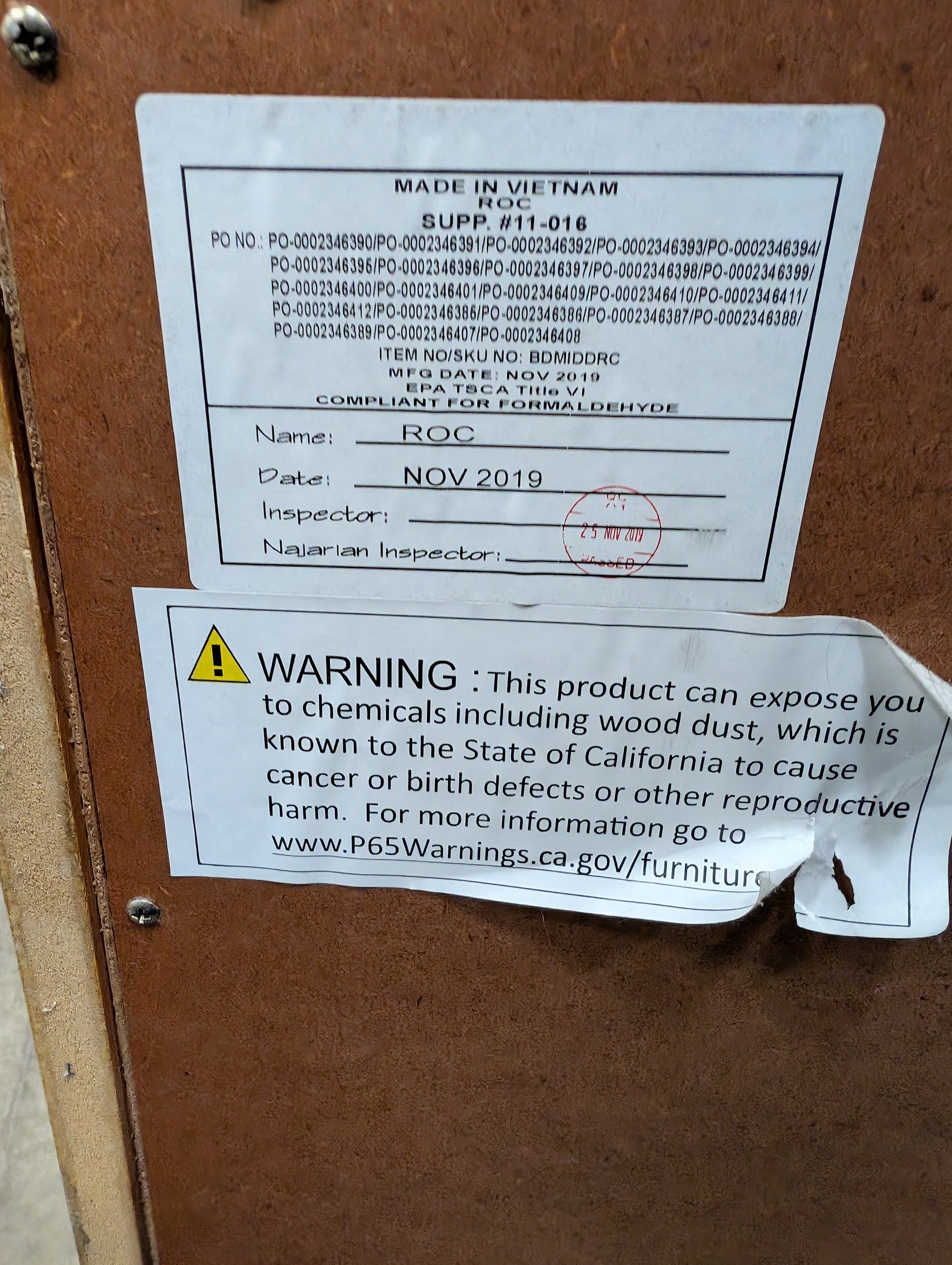 Mid-Century Modern Style Wooden Dresser with Tapered Legs