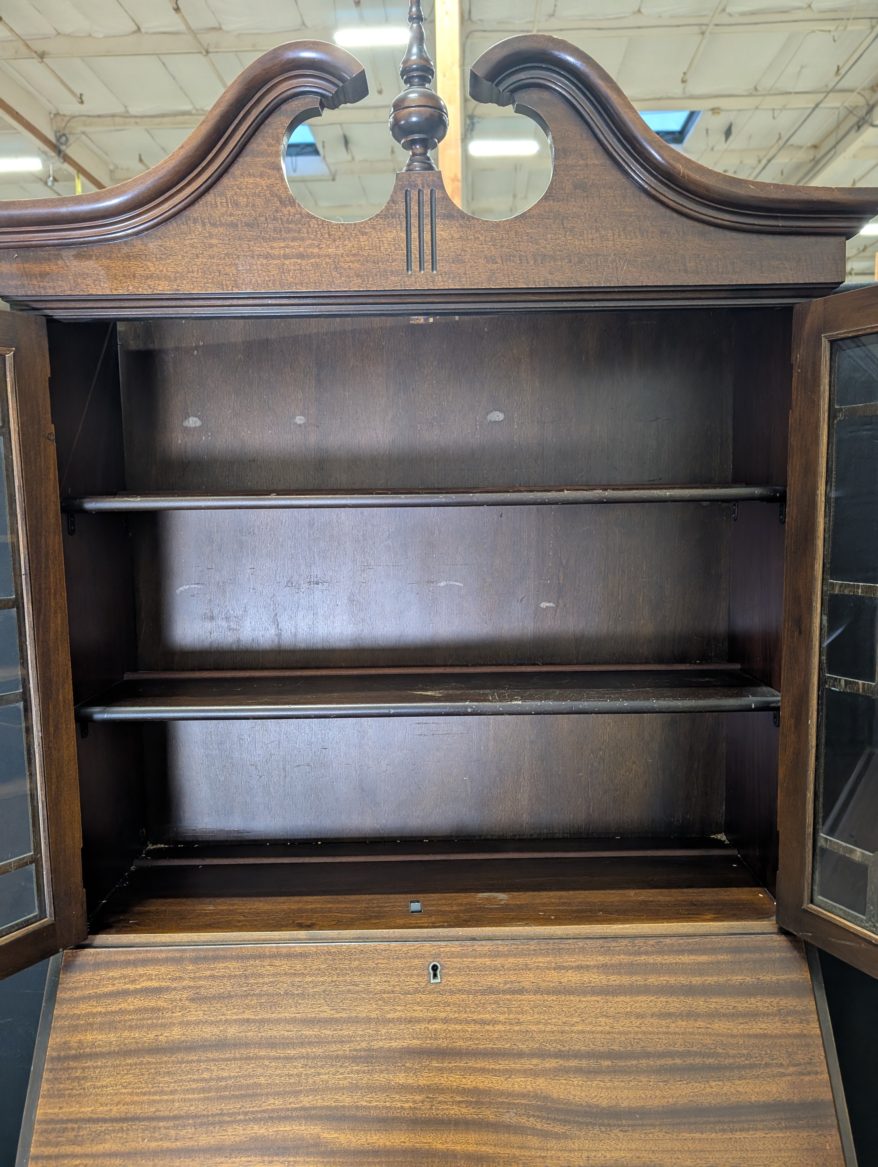 Antique Maddox Table Secretary Desk with hutch