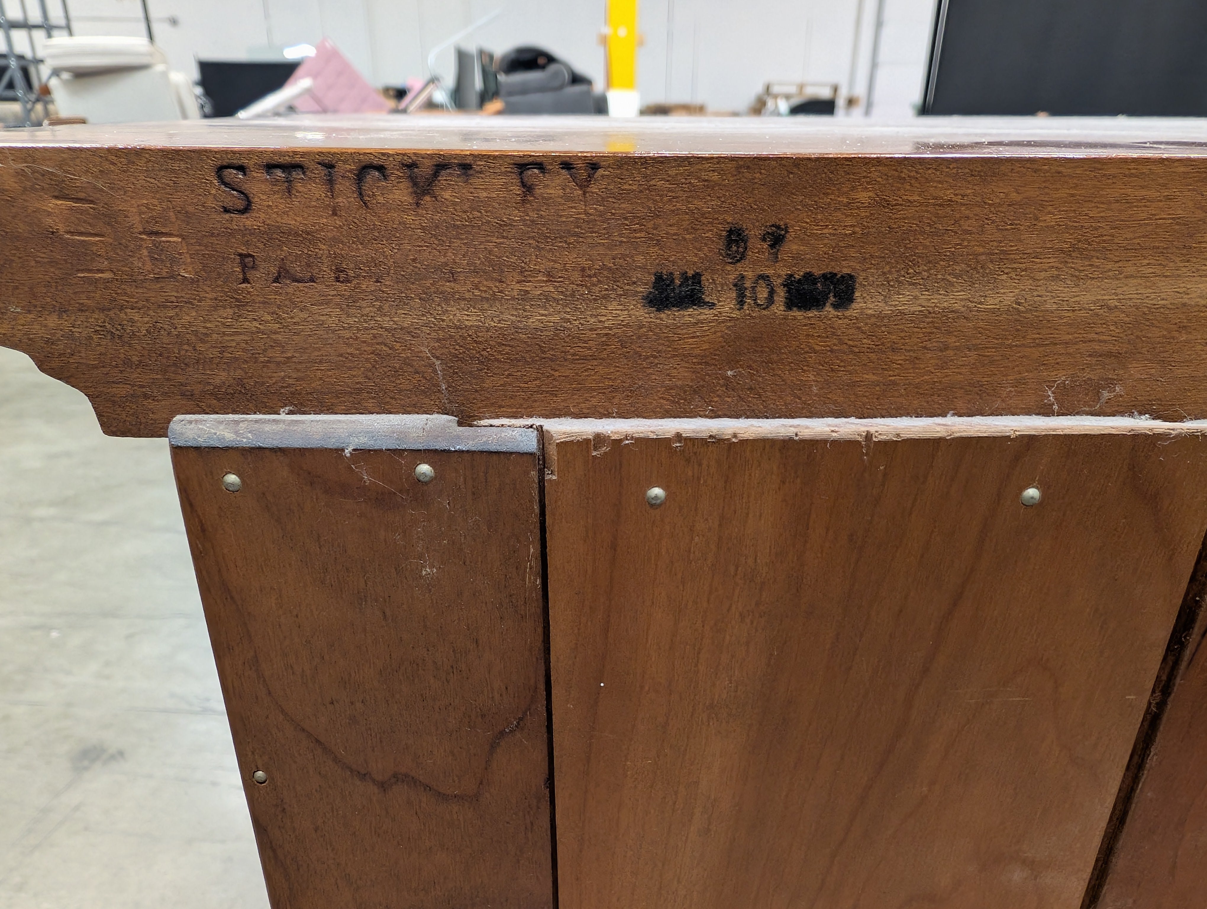Stickley Furniture Wooden Display Cabinet with Glass Doors