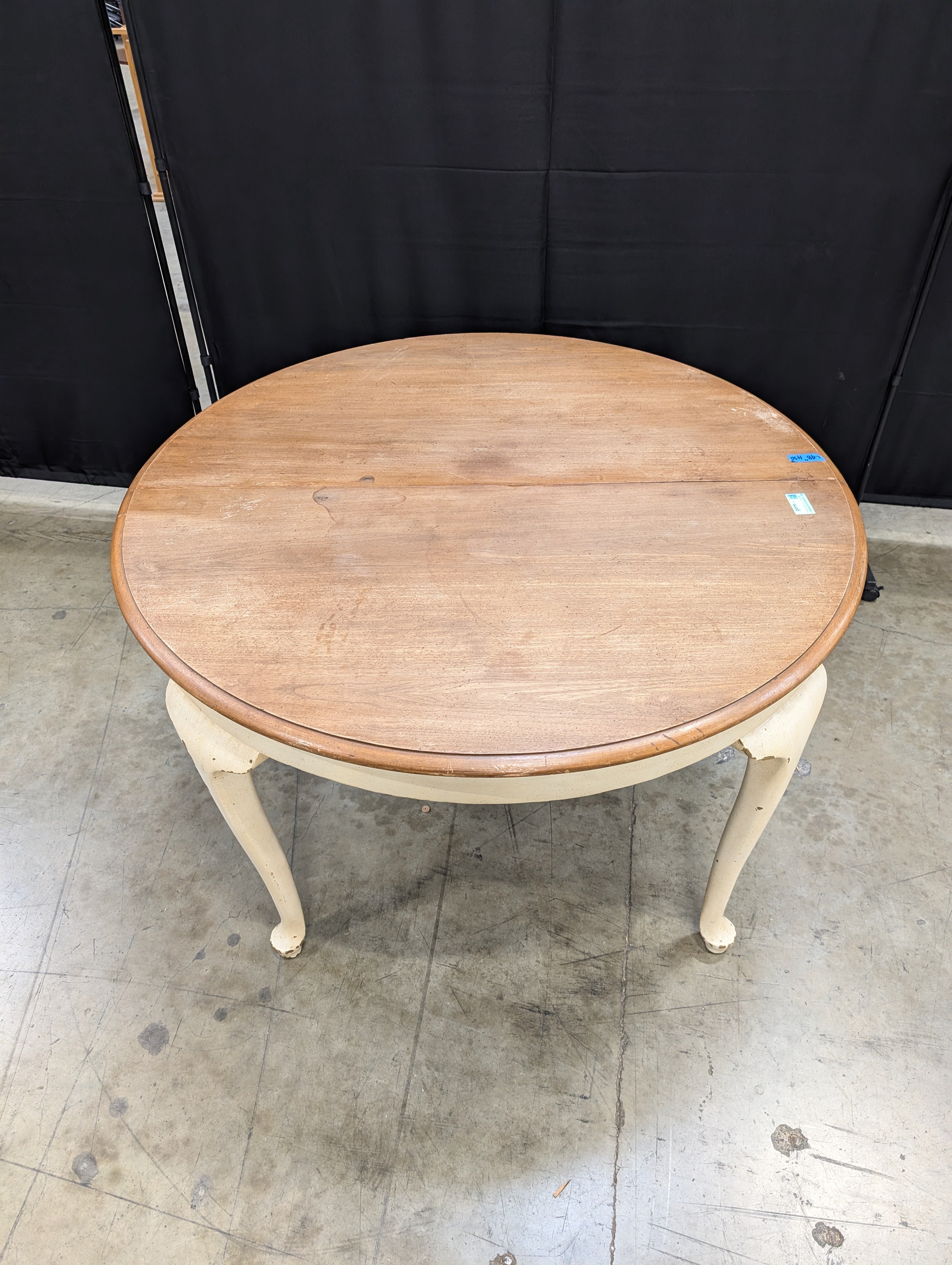 Versatile Round Wood Drop Leaf Dining Table